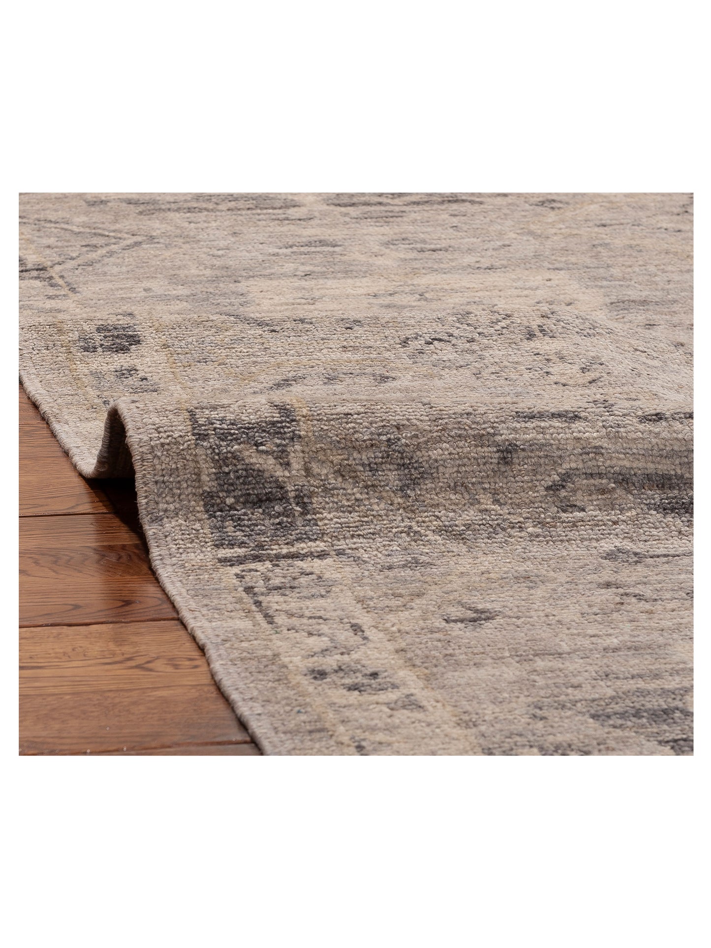 Angora Oushak 156194 Gray Gray 8x9.8 Hand Knotted Rug