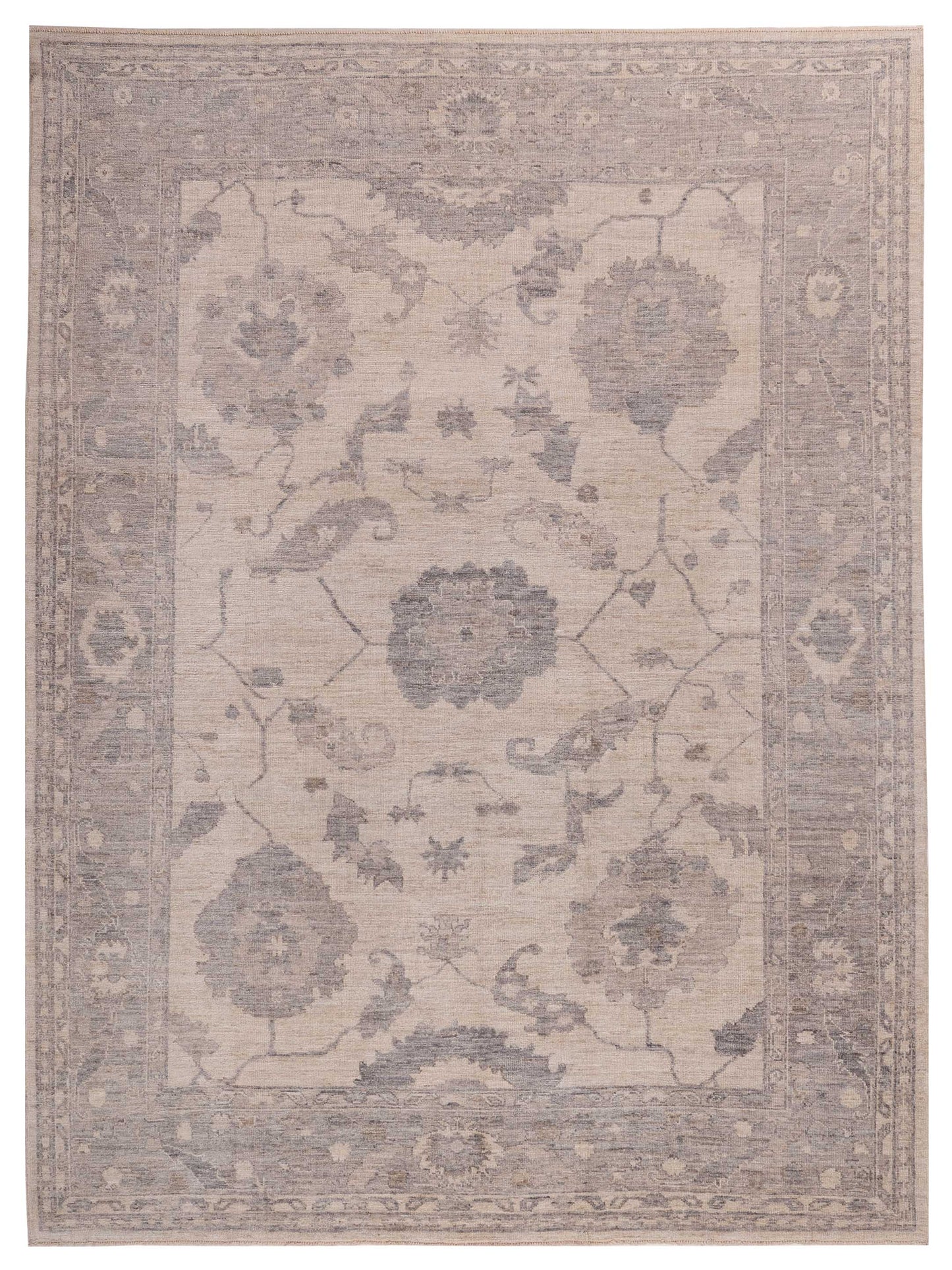 Anadol Angora Oushak  Ivory Gray Traditional