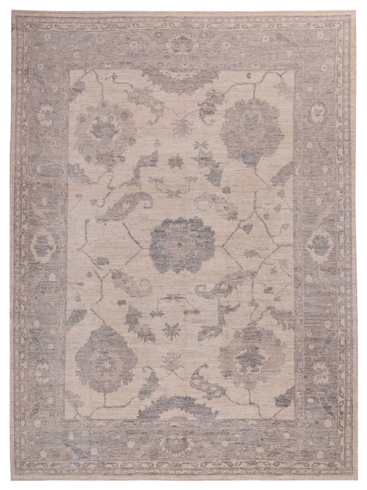 Anadol Angora Oushak  Ivory Gray Traditional