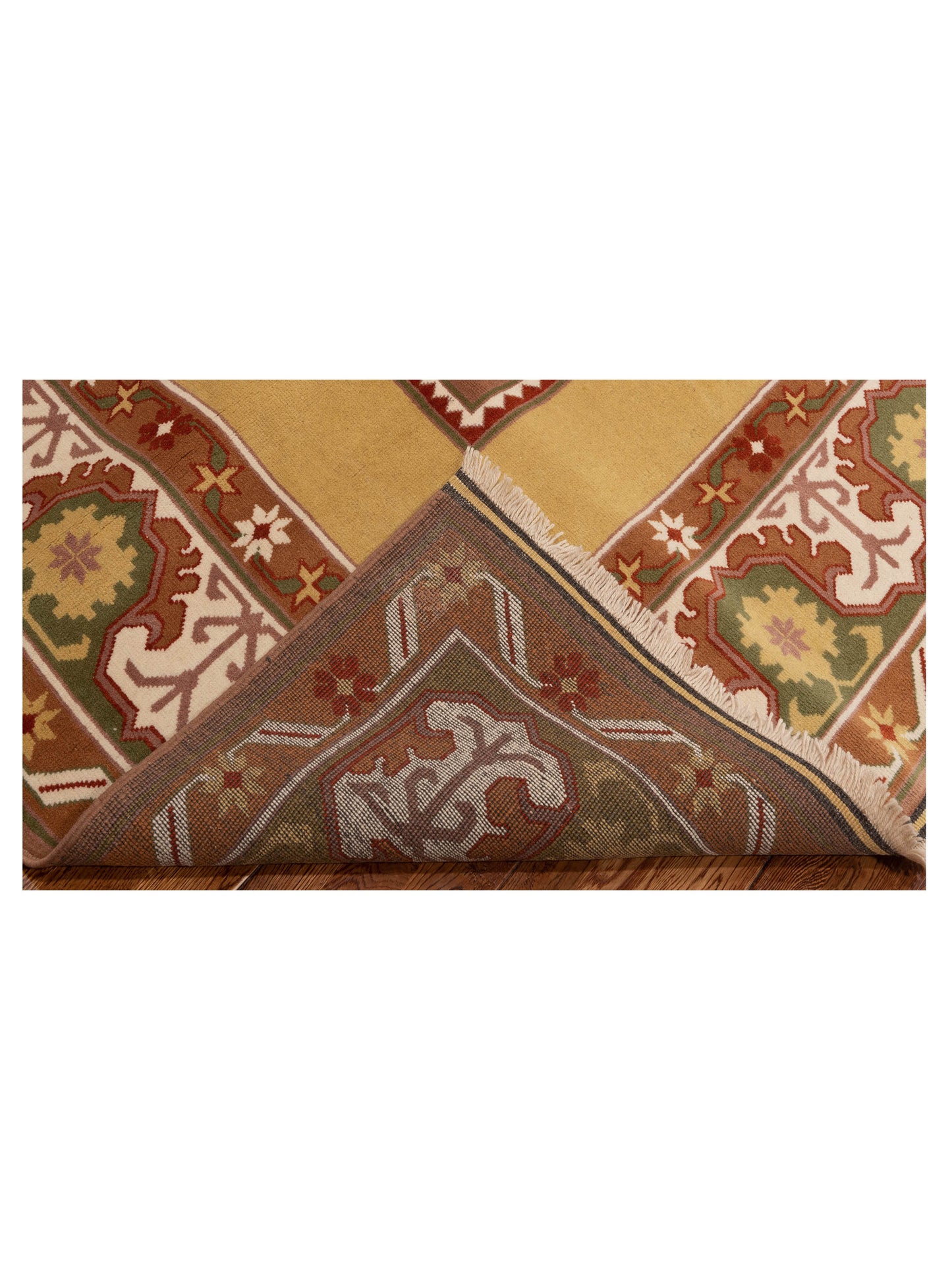 Milas 146150 Plum Green 6.5x10.5 Hand Knotted Rug