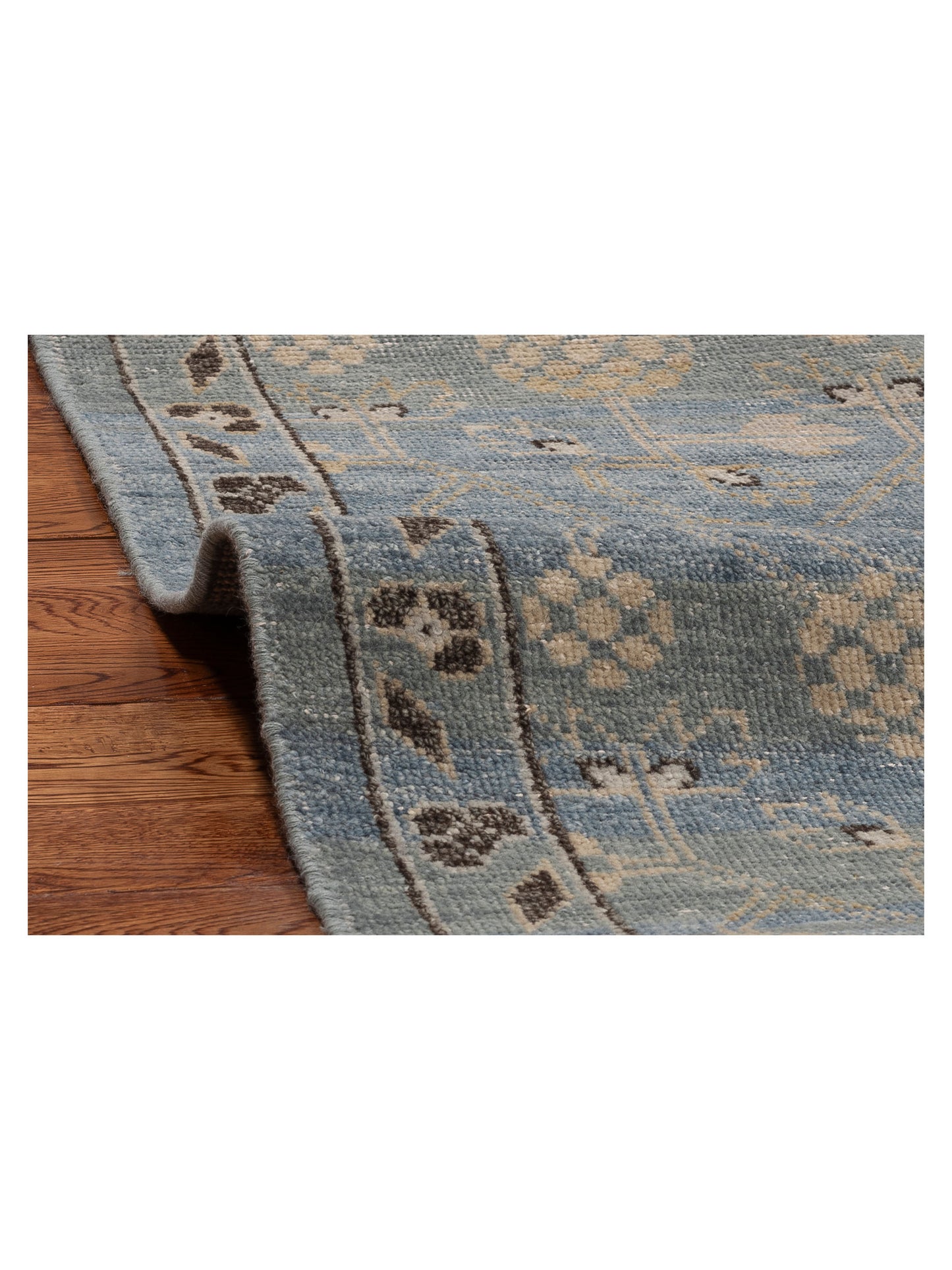 Vintage Revival 154591 Beige Brown 9x12 Hand Knotted Rug