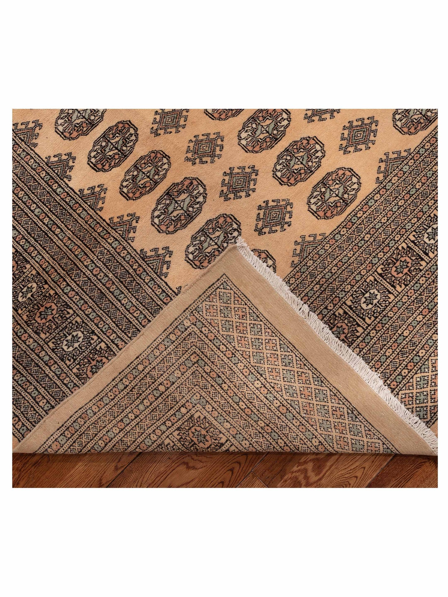Bokhara 151454 Beige Beige 10.2x14.2 Hand Knotted Rug