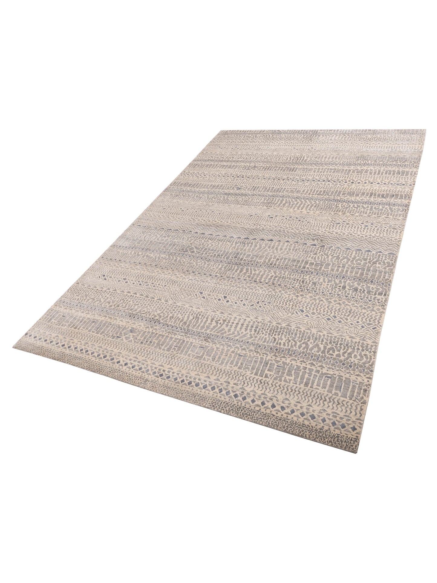 Tibetino 150828 Ivory 10.1x14.1 Hand Knotted Rug