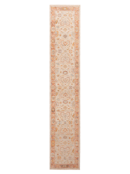 Anadol Angora Oushak  Ivory Rust Traditional