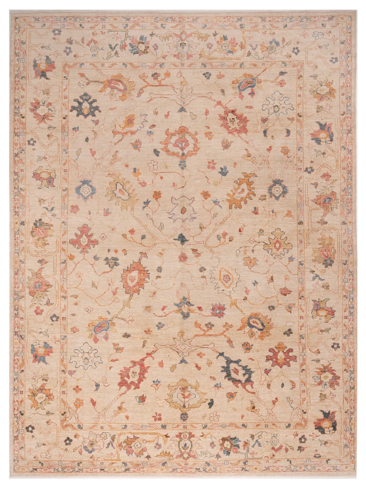 Anadol Angora Oushak  Ivory Ivory Traditional