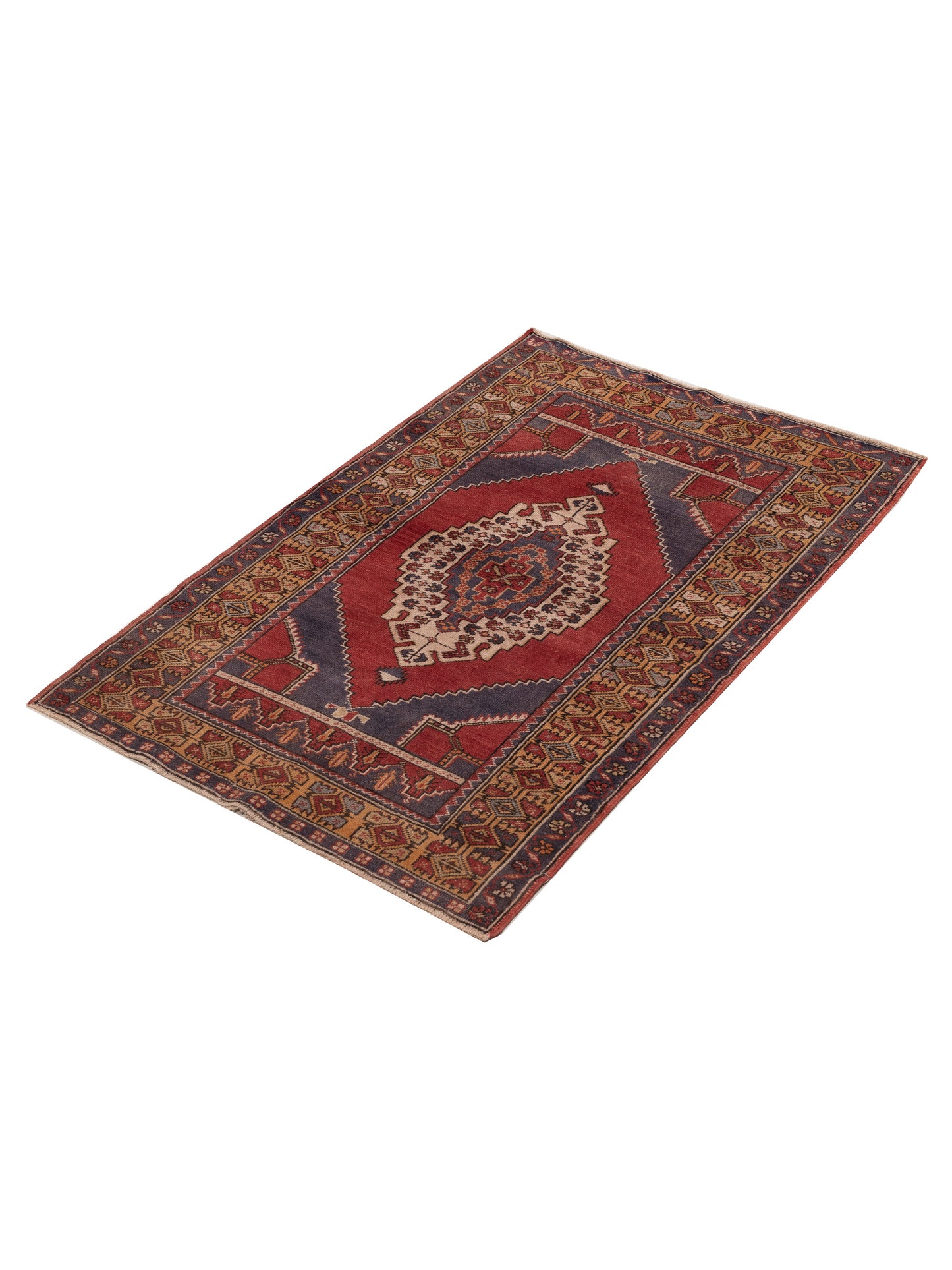 Old Anatolian 154117 Red Gold 3.11x5.10 Hand Knotted Rug