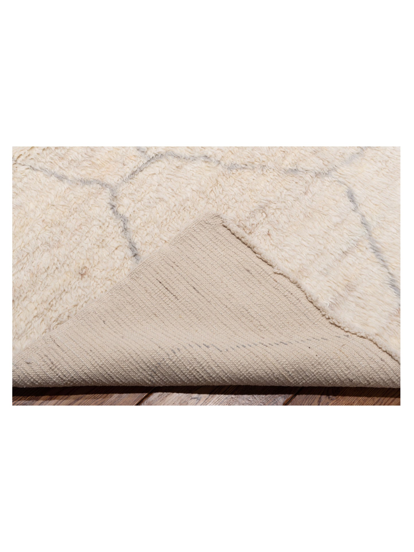 Berber Efes Ivory Naturel 12.1x15.11 Hand Knotted Rug