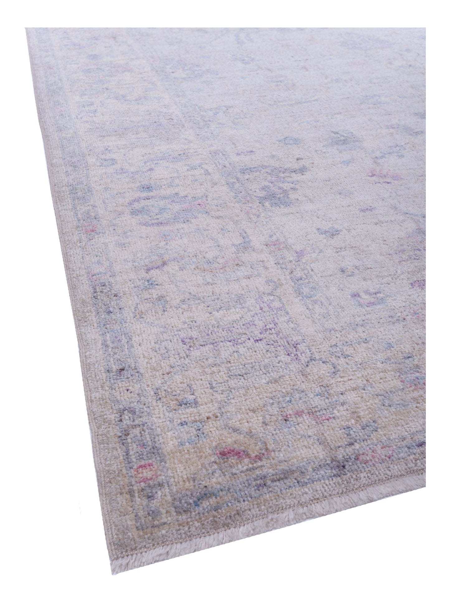 Angora Oushak 129875 Gray Ivory 8.3x9.10 Hand Knotted Rug
