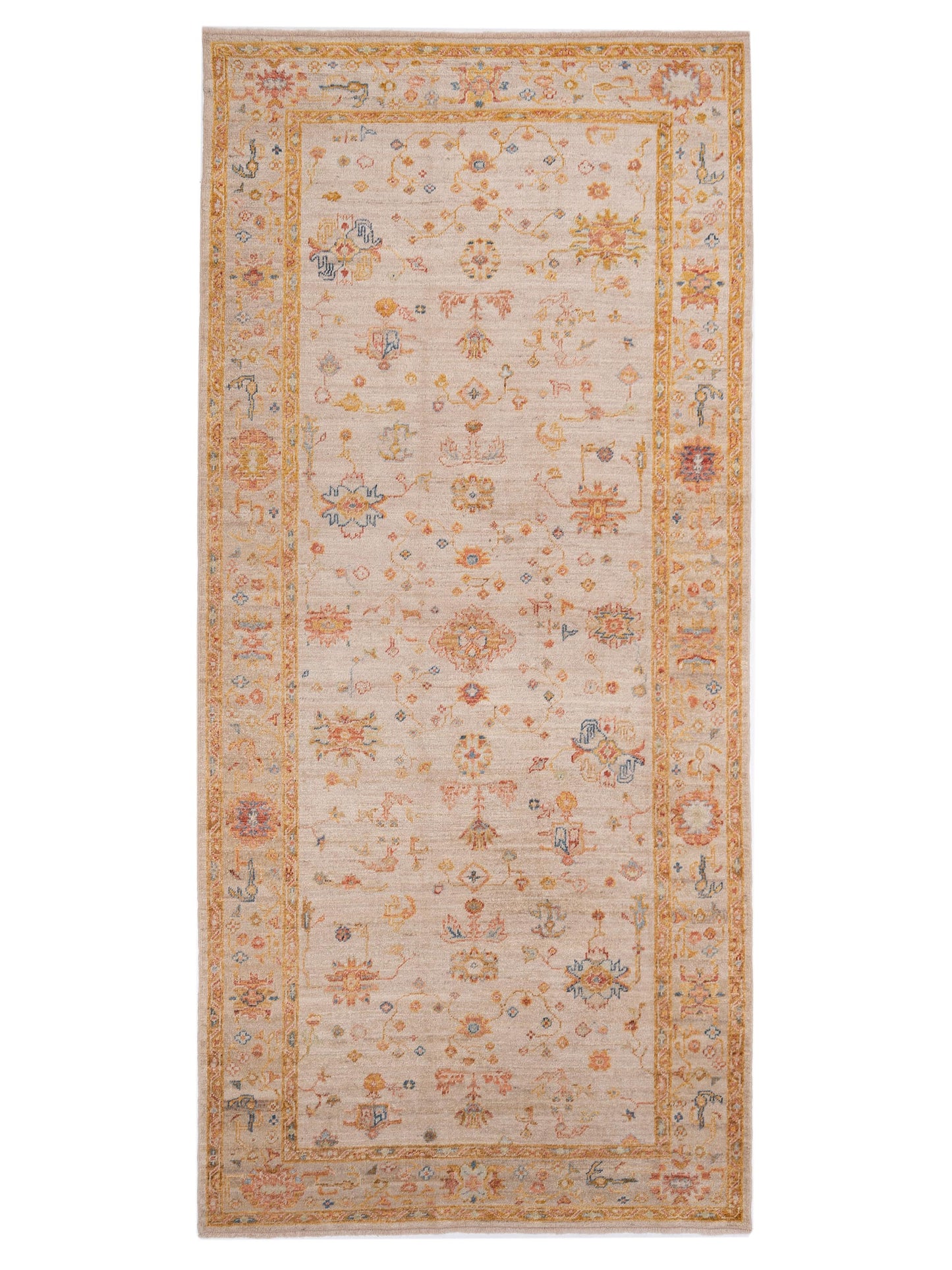 Anadol Angora Oushak  Ivory Silver Traditional