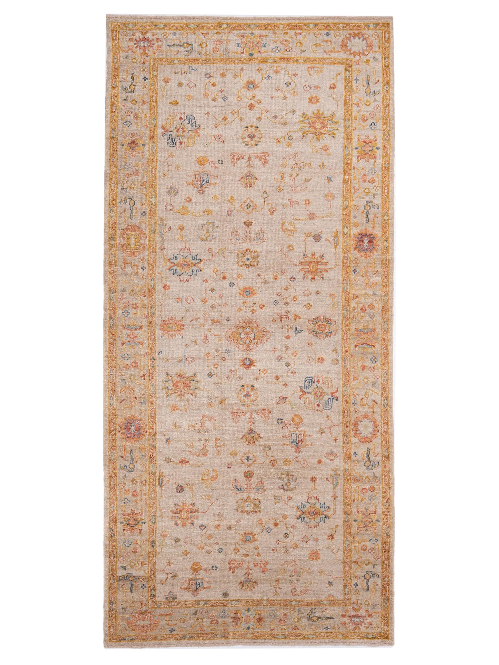 Anadol Angora Oushak  Ivory Silver Traditional