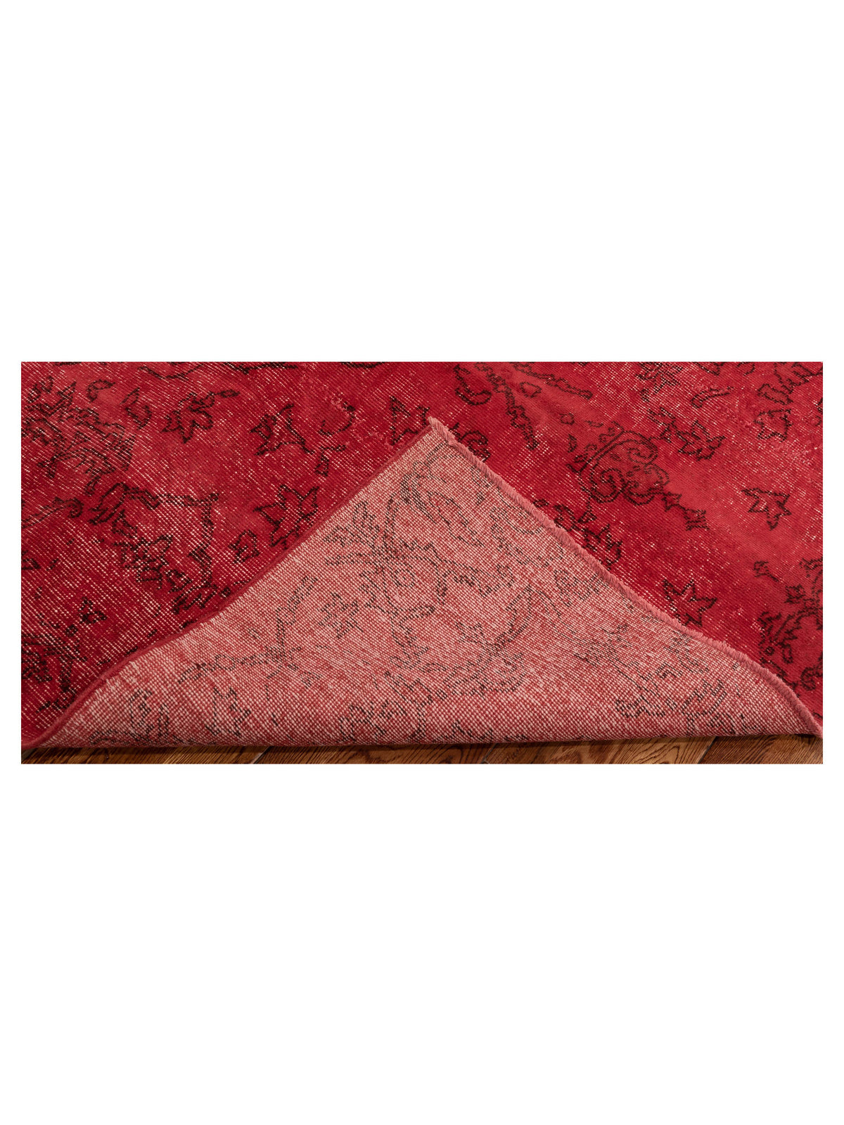Vintage 114650 Red 5.3x8.1 Hand Knotted Rug