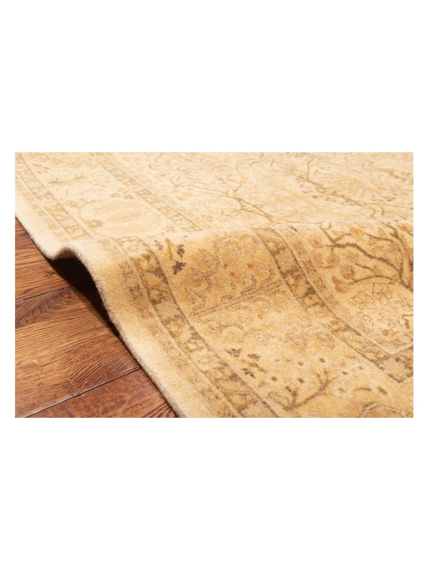 Haji Jalili 111435 Beige Beige 5.1x7.9 Hand Knotted Rug
