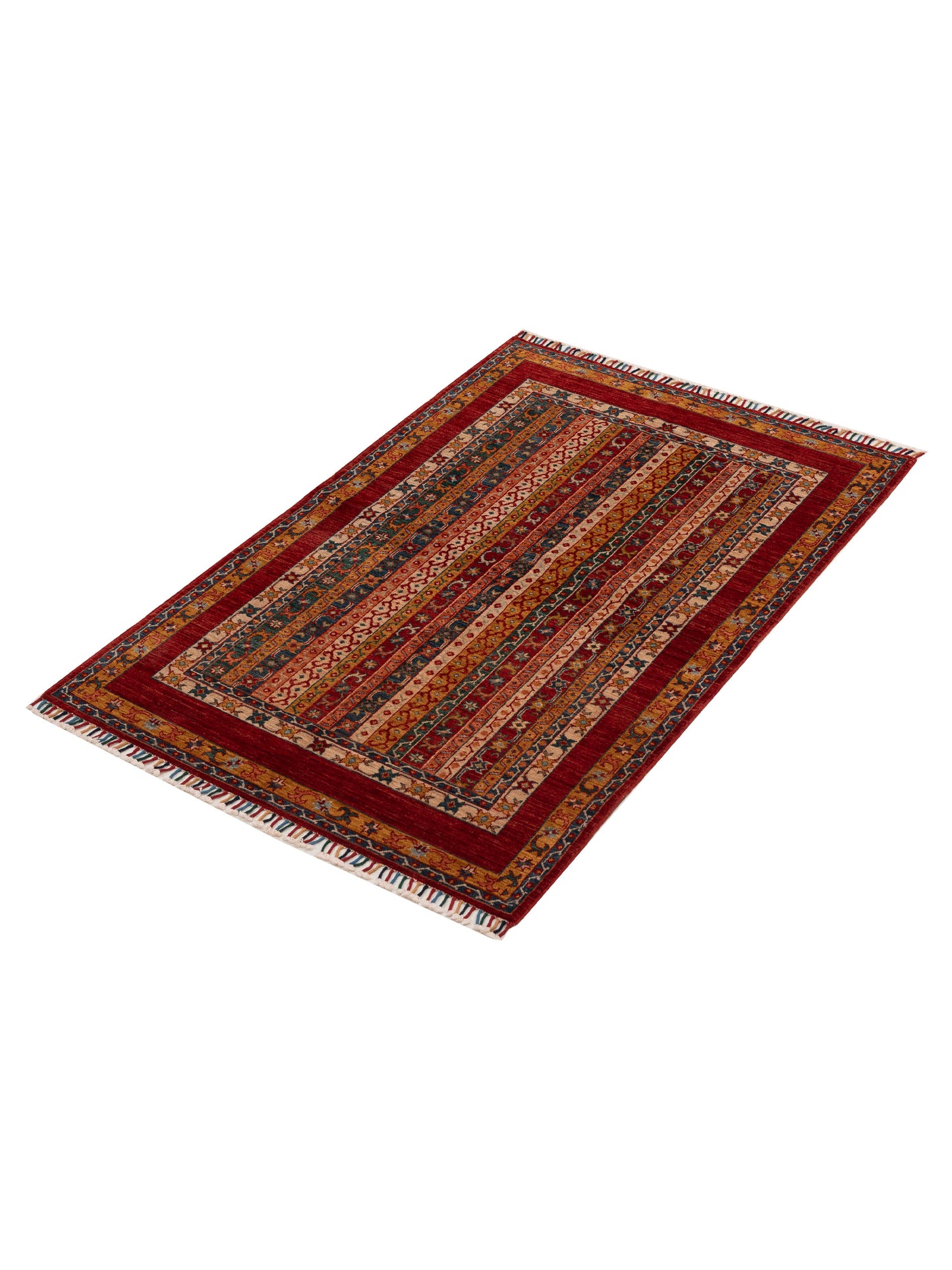 Shawl 151320 Multi Multi 4x5.11 Hand Knotted Rug