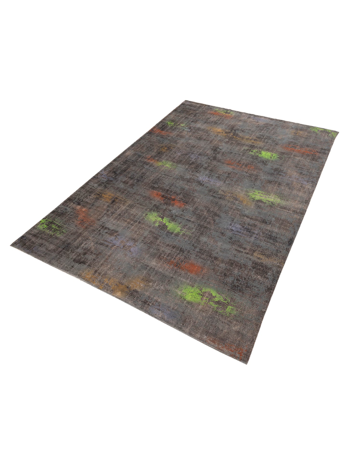 Vintage 129045 Gray 11x15.10 Hand Knotted Rug