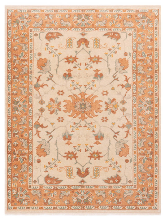Pasha Anadol Oushak  Ivory Pink Traditional