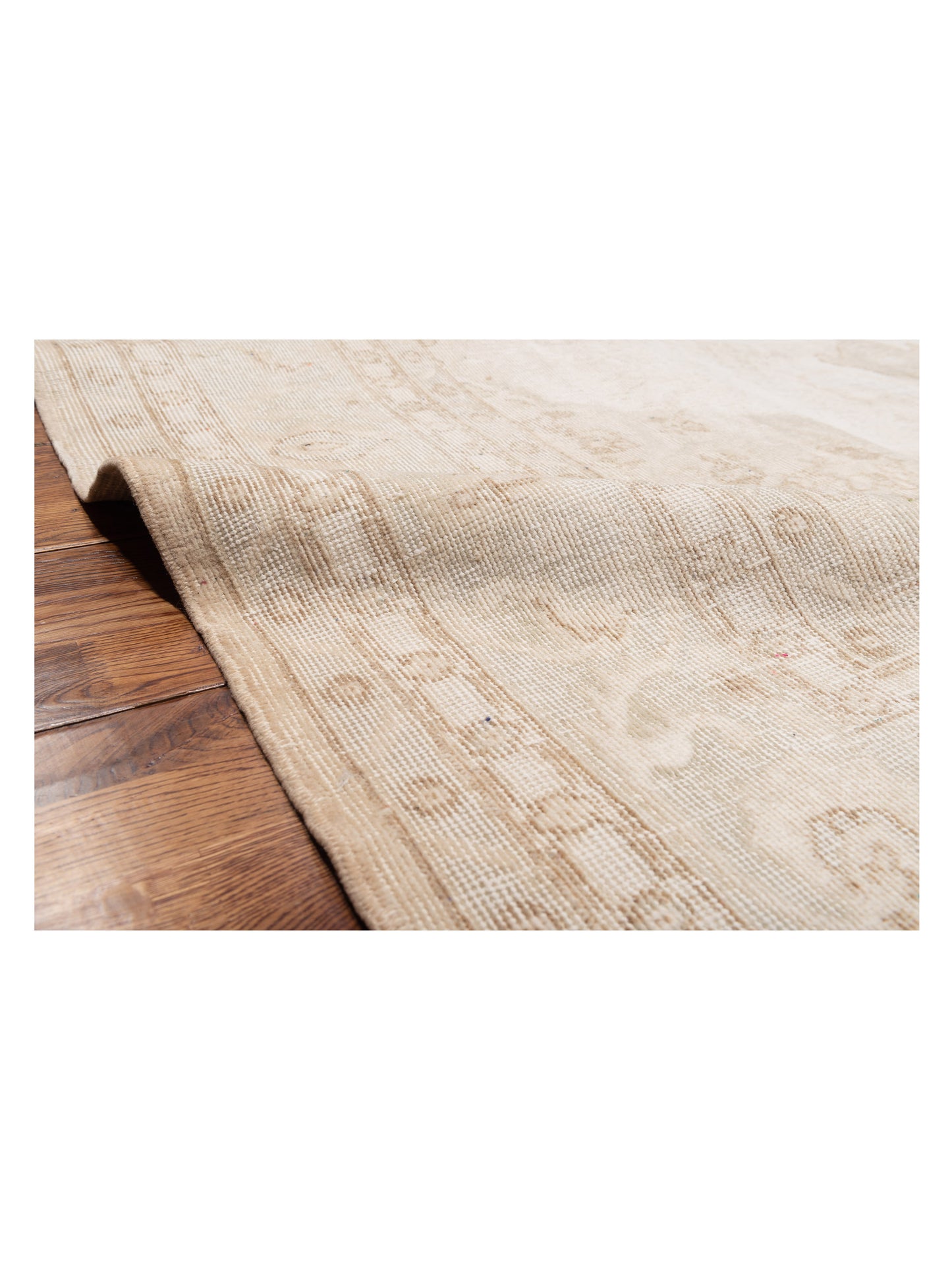 Vintage 122338 Ivory 8.9x11.4 Hand Knotted Rug