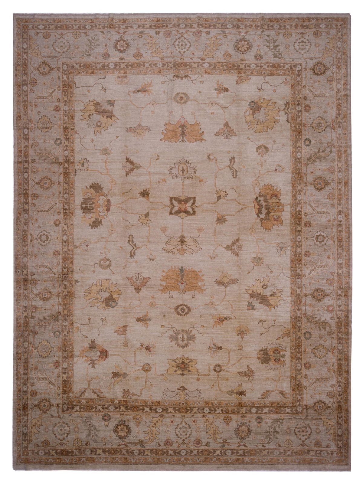 Anadol Angora Oushak  Ivory Silver Traditional
