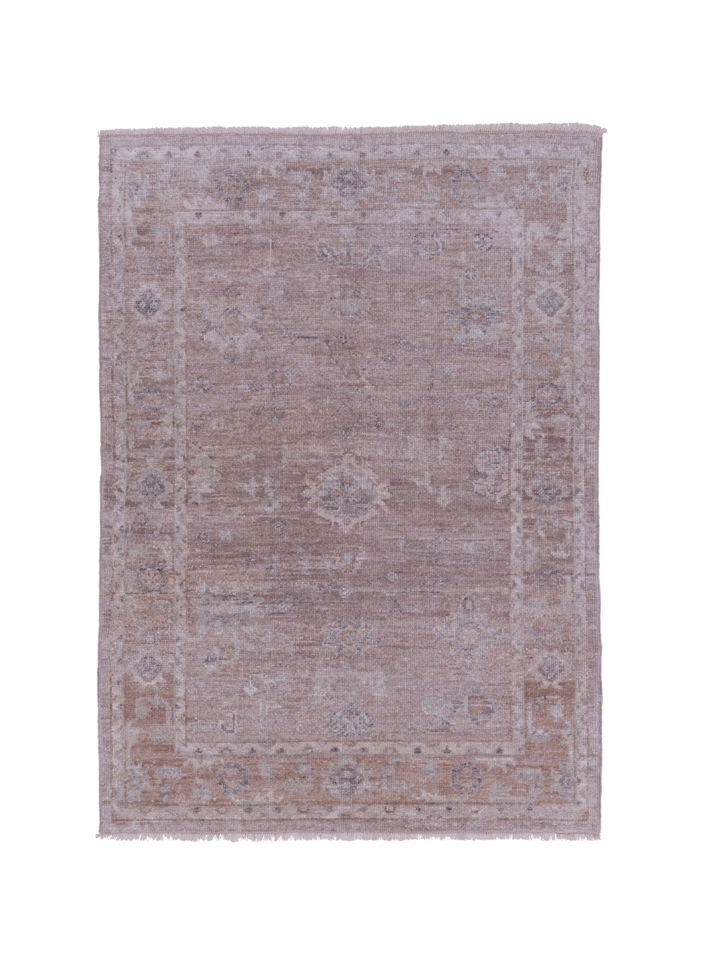 Anadol Angora Oushak  Beige Dark Gray Traditional