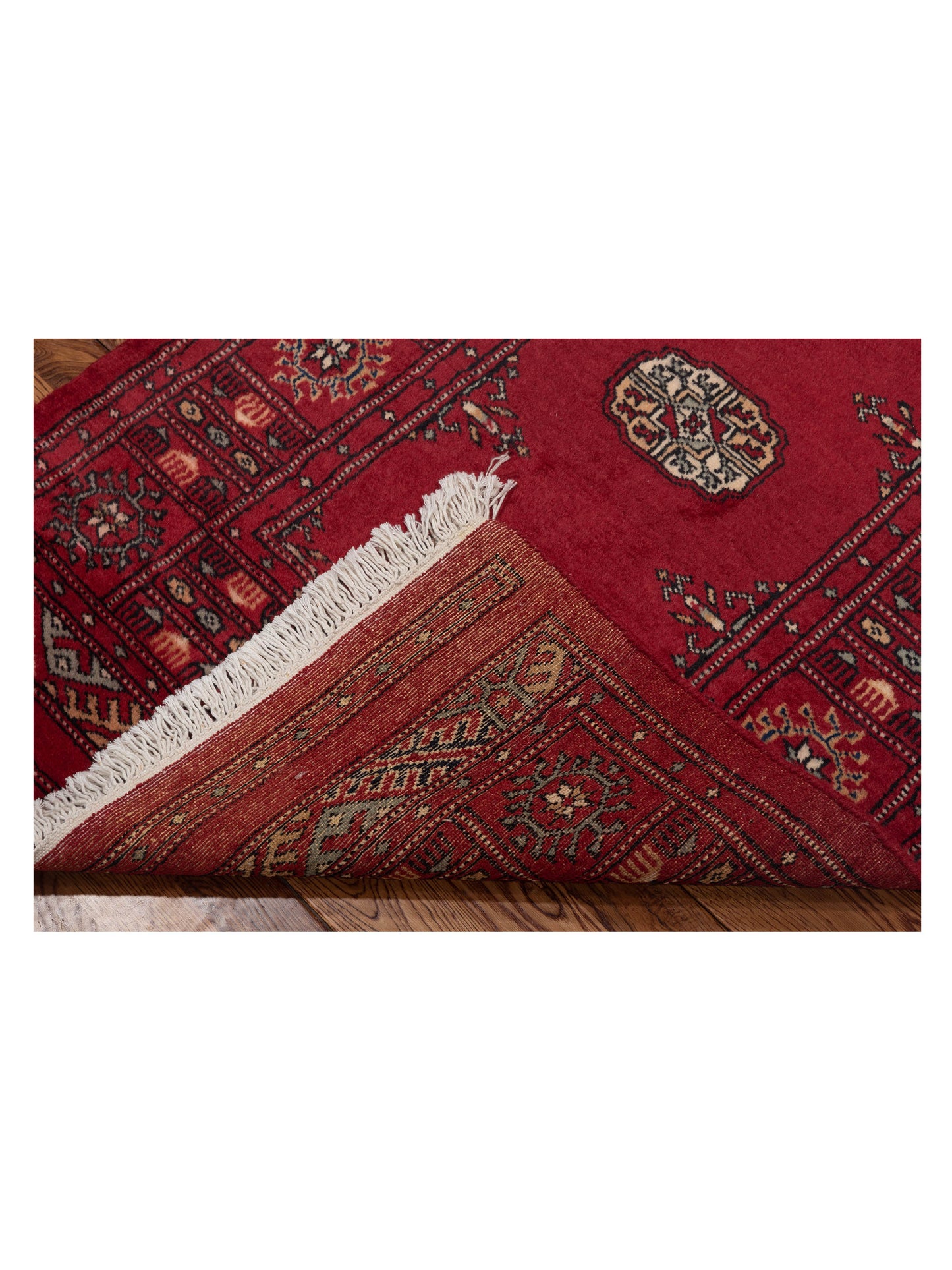Bokhara 145621 Red Red 2.7x10.6 Hand Knotted Rug