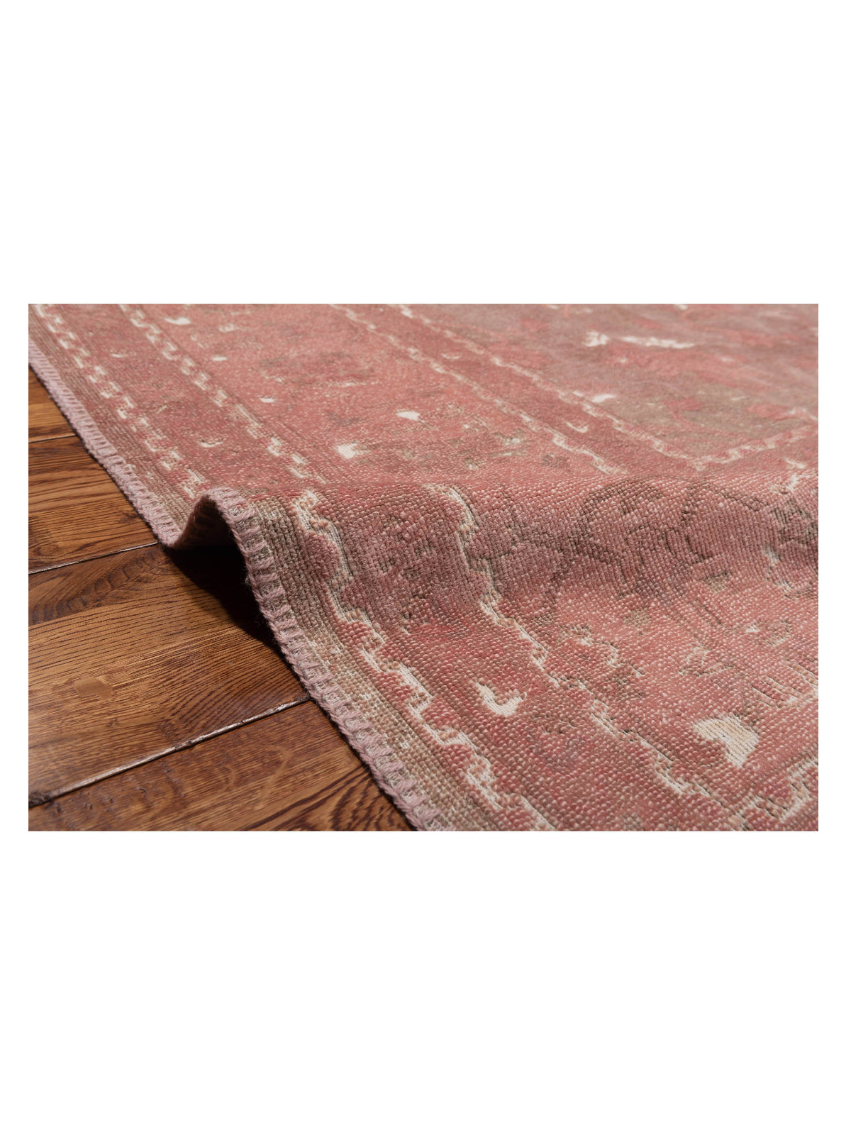 Vintage 72202 Pink 10x13 Hand Knotted Rug
