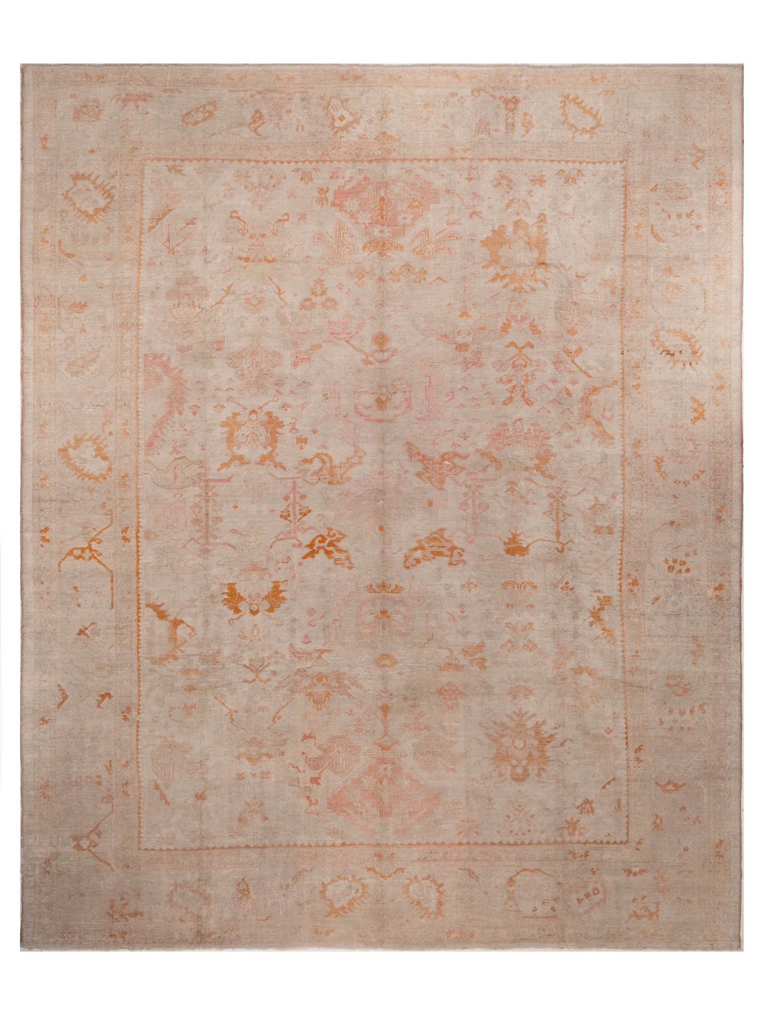 Pasha Antique Oushak  Ivory  Traditional