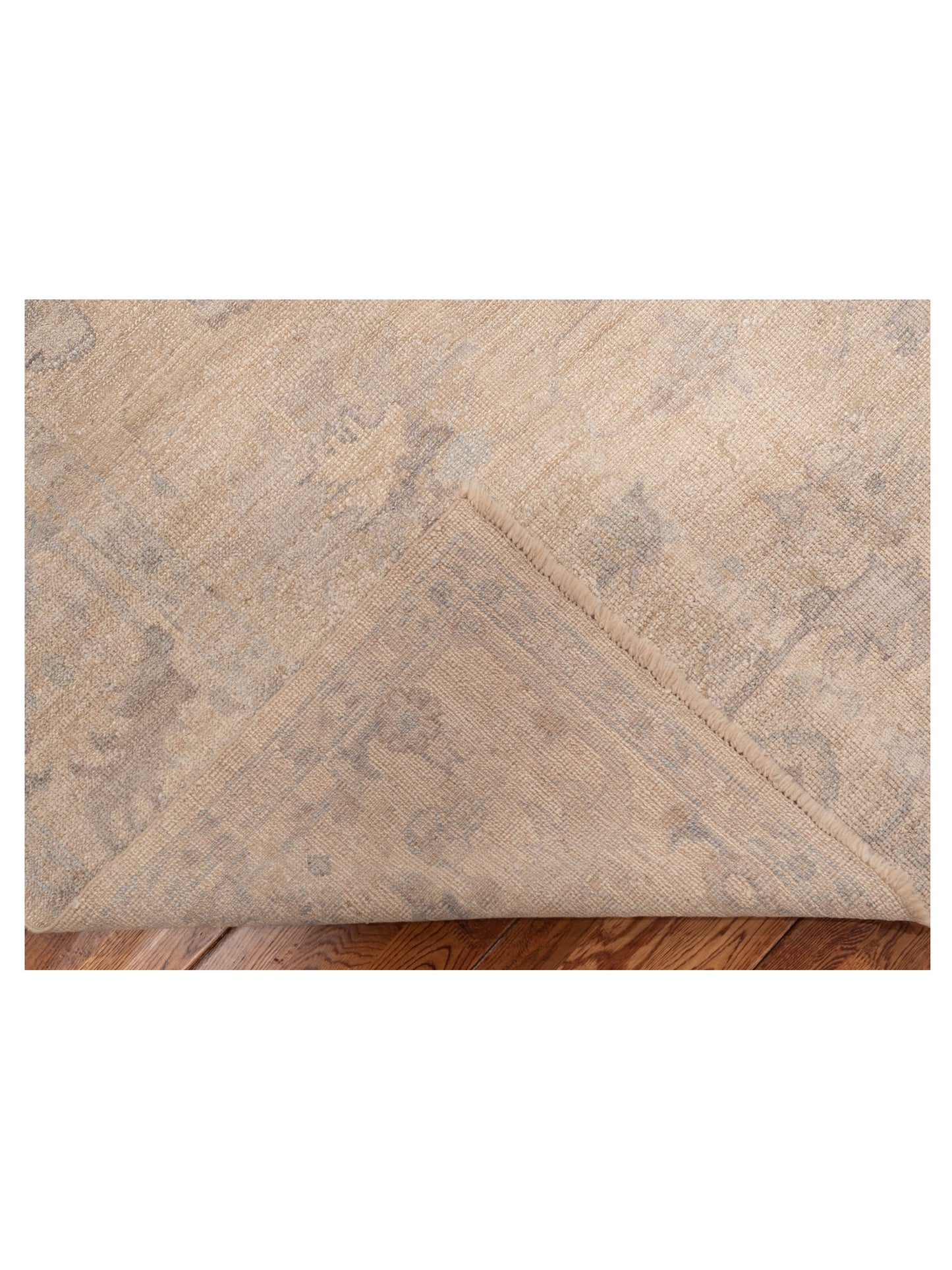 Angora Oushak 119878 Ivory Ivory 7.9x9.2 Hand Knotted Rug