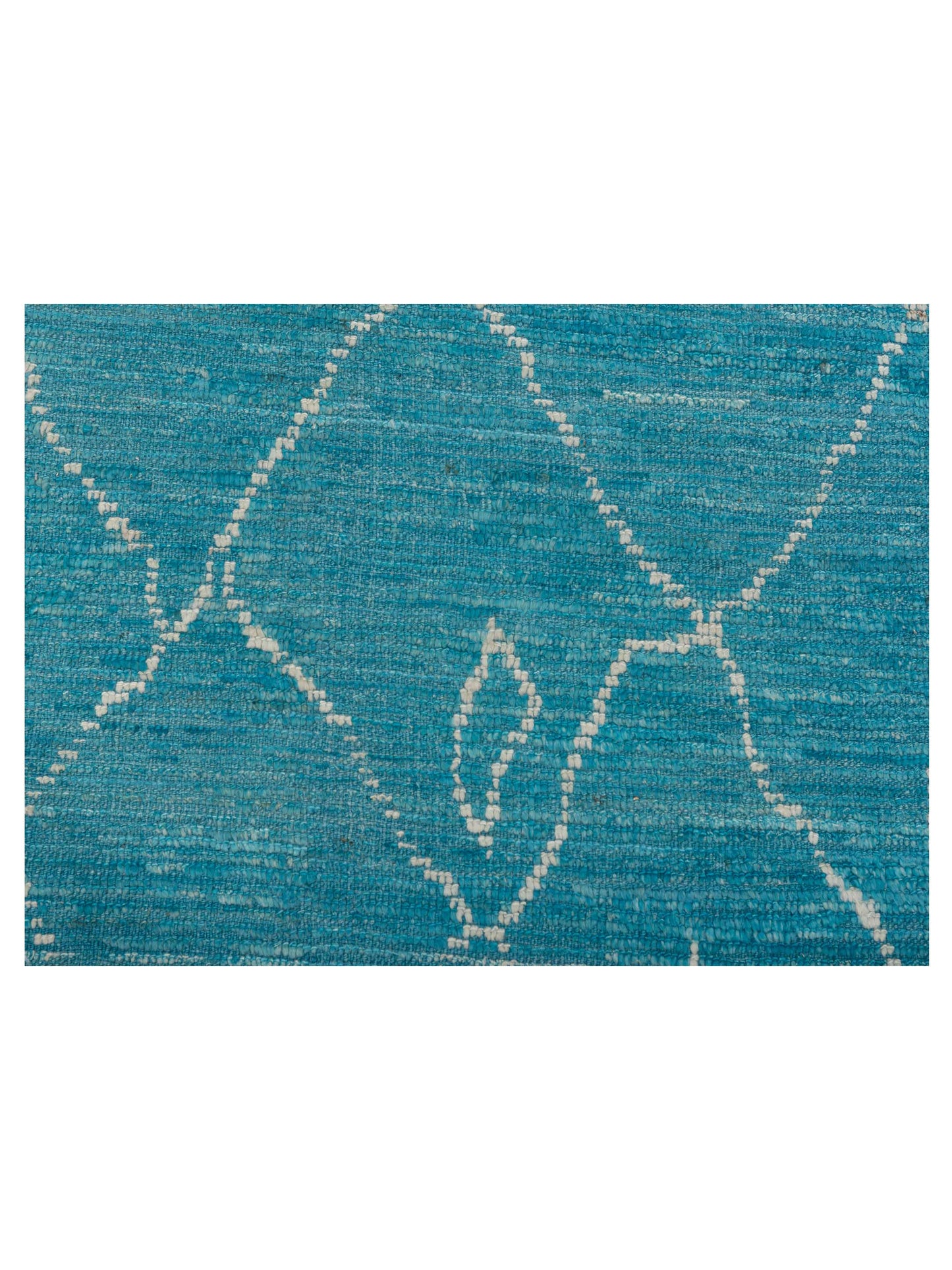 Berber Aspendos Turquoise Ivory 10.6x14.3 Hand Knotted Rug