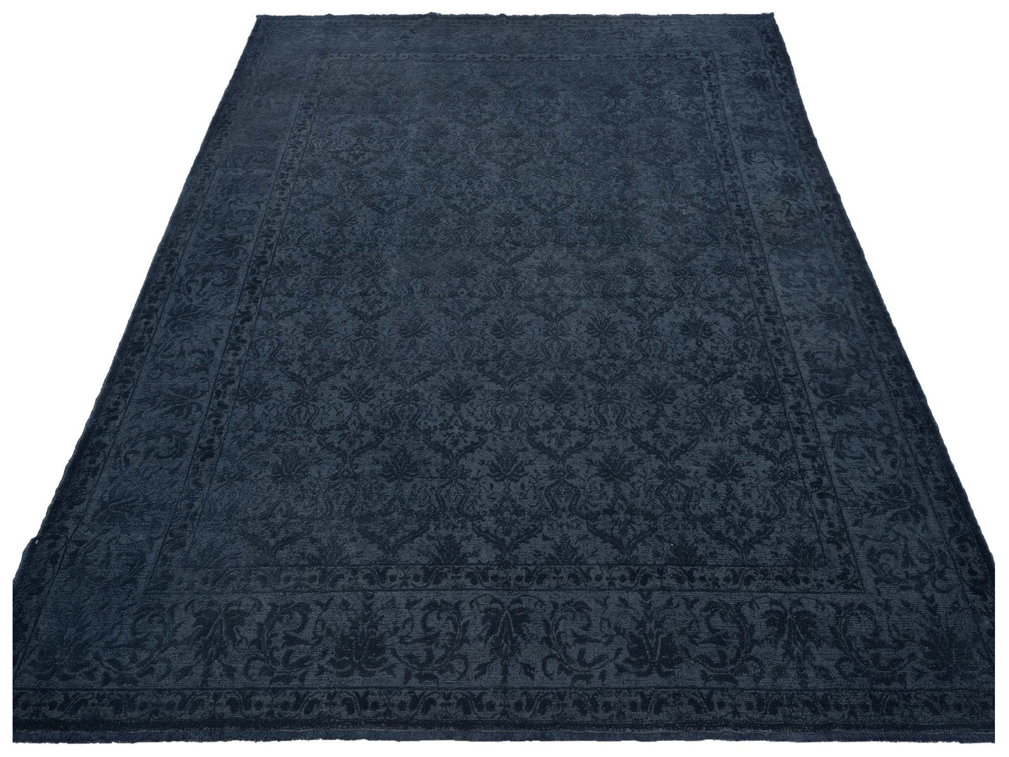 Defne Claire Dark Gray 9.2x11.10 Hand Knotted Rug