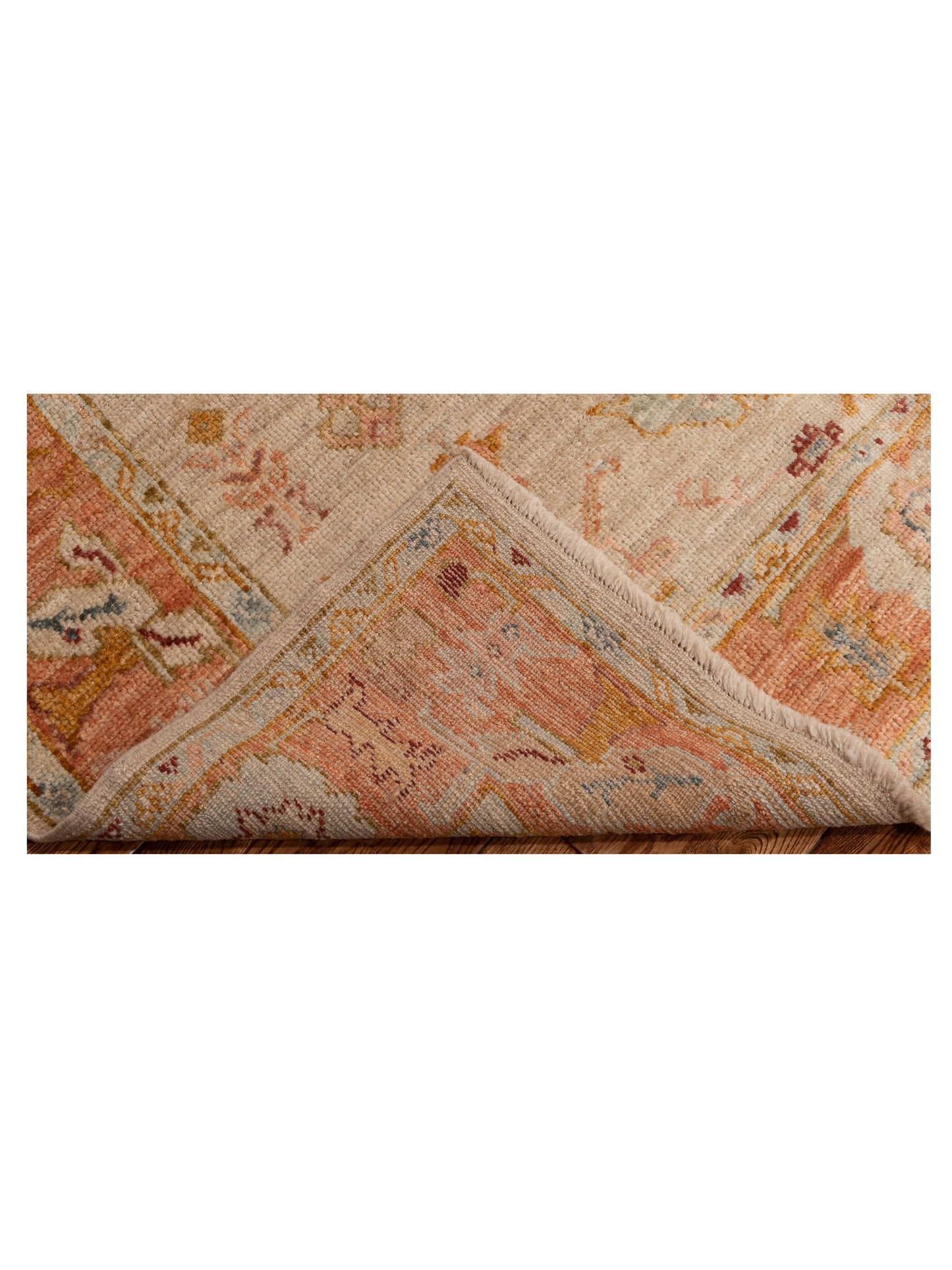 Angora Oushak 150761 Beige Pink 5.2x6.5 Hand Knotted Rug