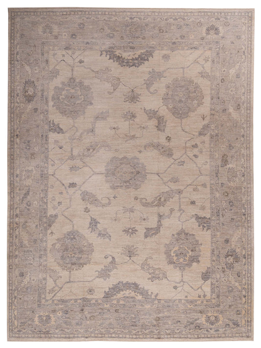 Anadol Angora Oushak  Ivory Gray Traditional