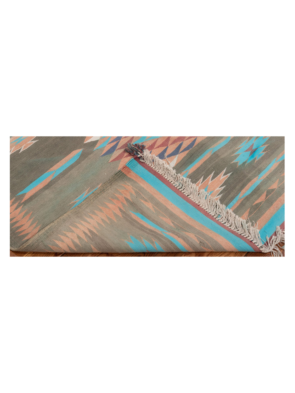 Old Afghan Dhurrie 25990 Multi 9.2x13 Hand Woven Rug