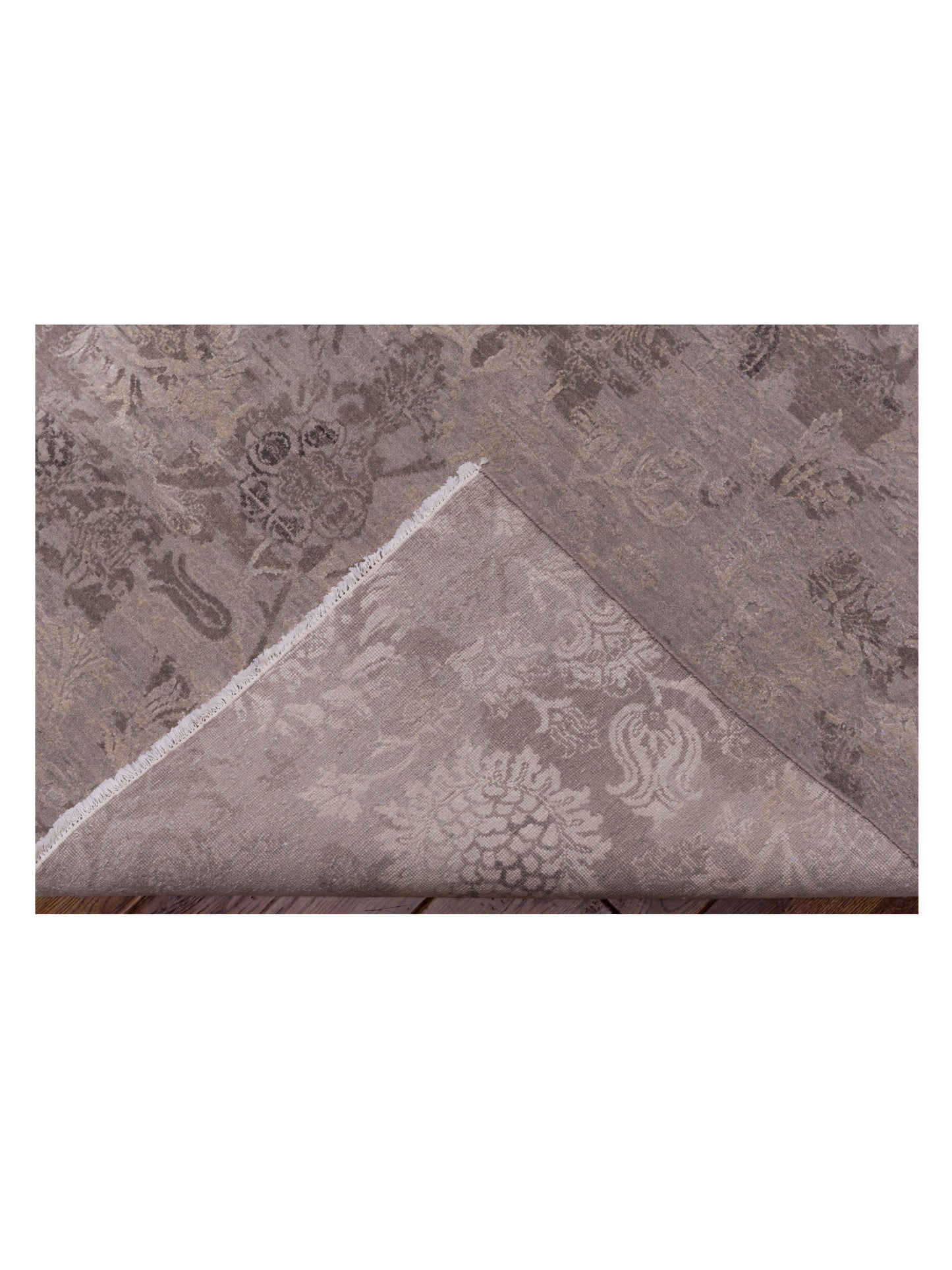 Mastersilk 127400 Gray Gray 9x12.2 Hand Knotted Rug