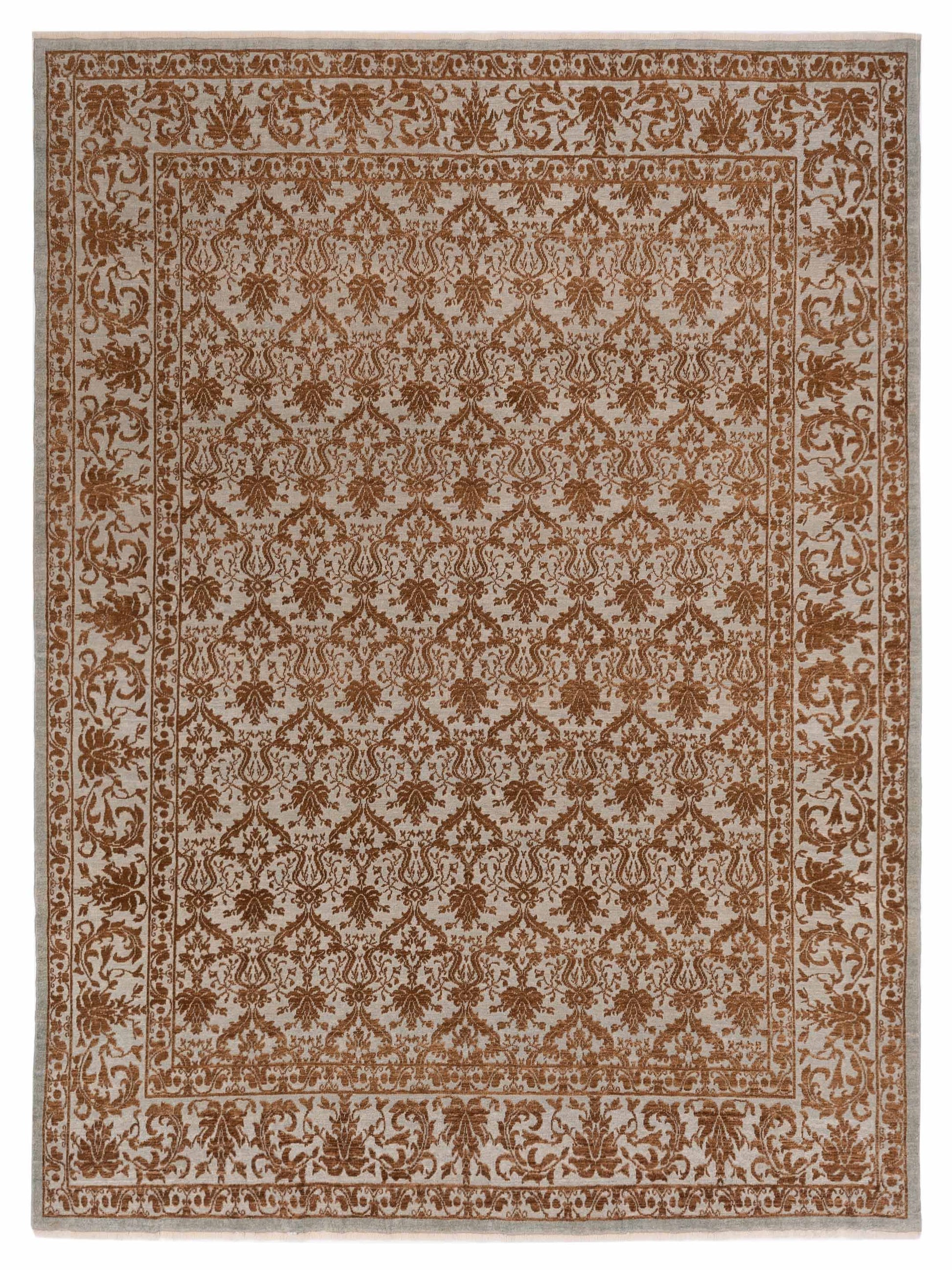 Pasha Defne  Ice Blue Light Brown Transitional