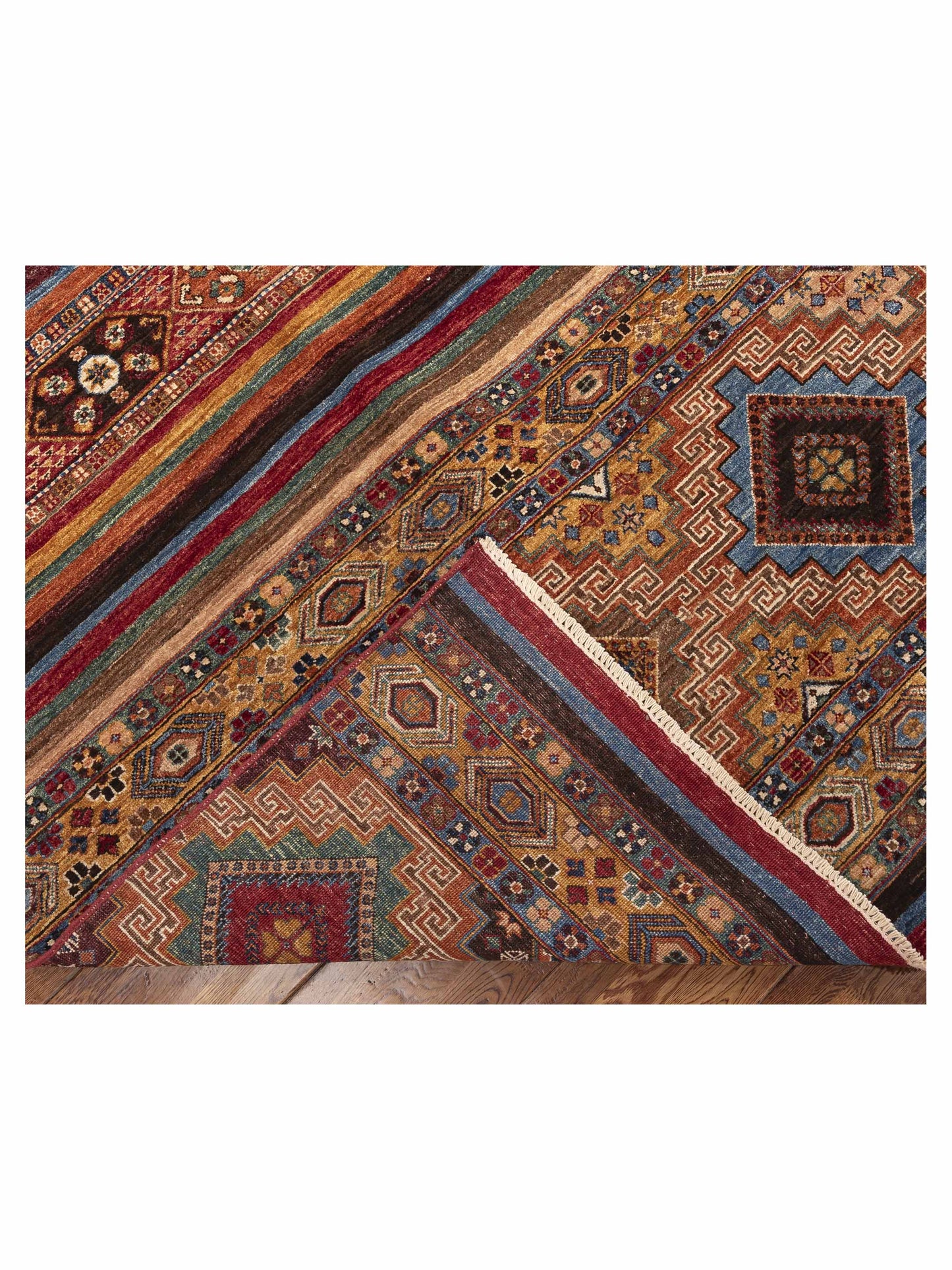 Khorjin 155050 Multi Multi 9.2x11.11 Hand Knotted Rug