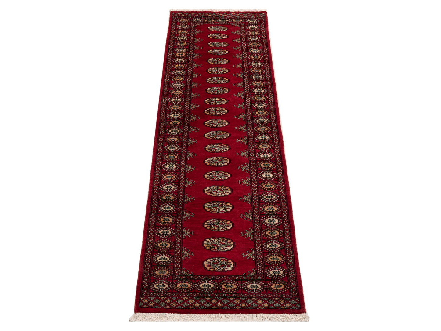 Bokhara 153410 Red Red 2.7x10 Hand Knotted Rug