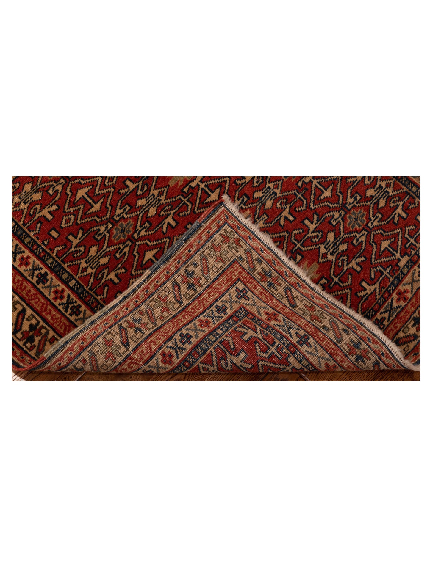 Antique Loom 147339 Red Ivory 2.9x3.8 Hand Knotted Rug