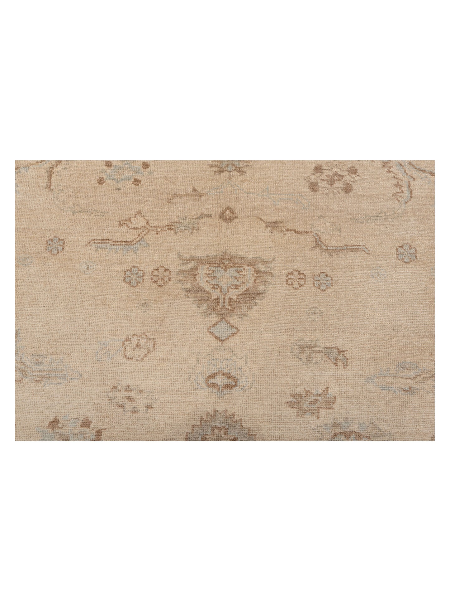 Angora Oushak 139243 Ivory Ivory 8.4x9.7 Hand Knotted Rug