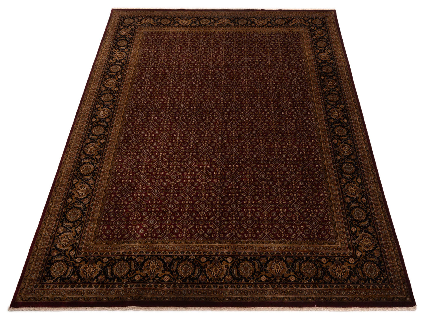 Jahan 82160 Red Black 9.2x12 Hand Knotted Rug