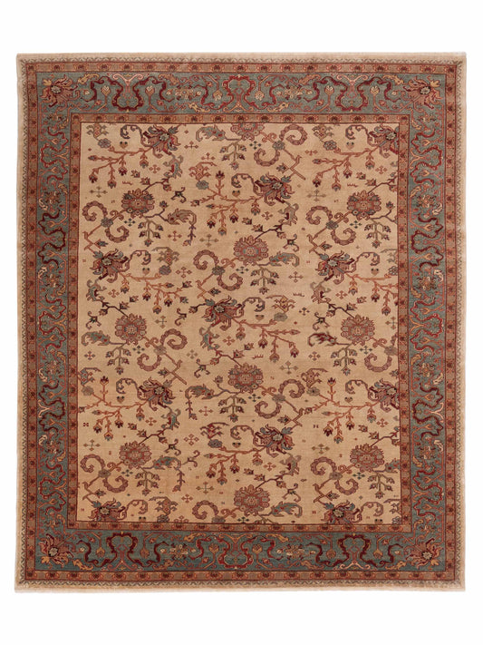 Pasha Antique Loom  Ivory Blue Traditional