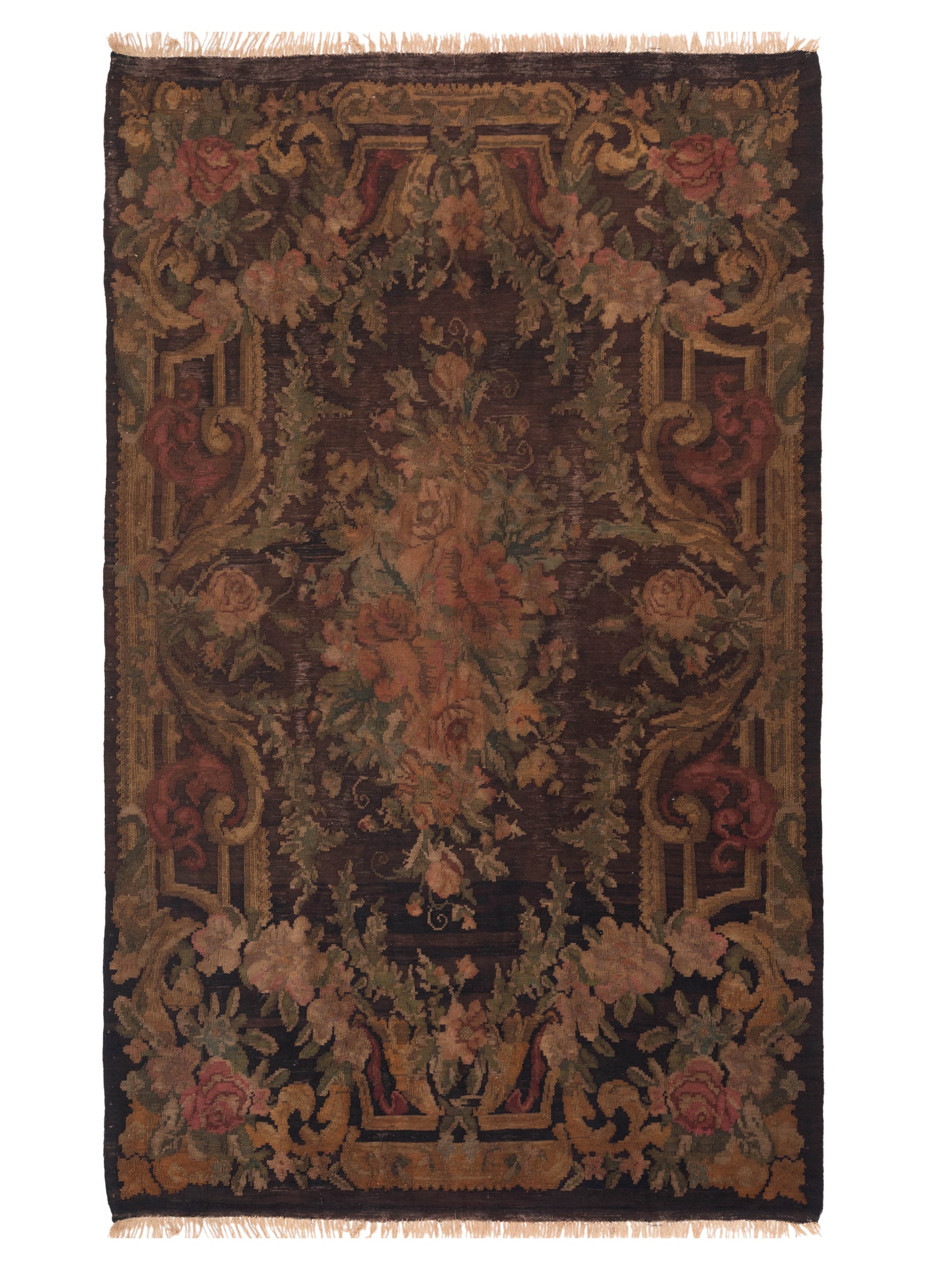 Pasha Old Basserabian Kilim  Black Black Traditional