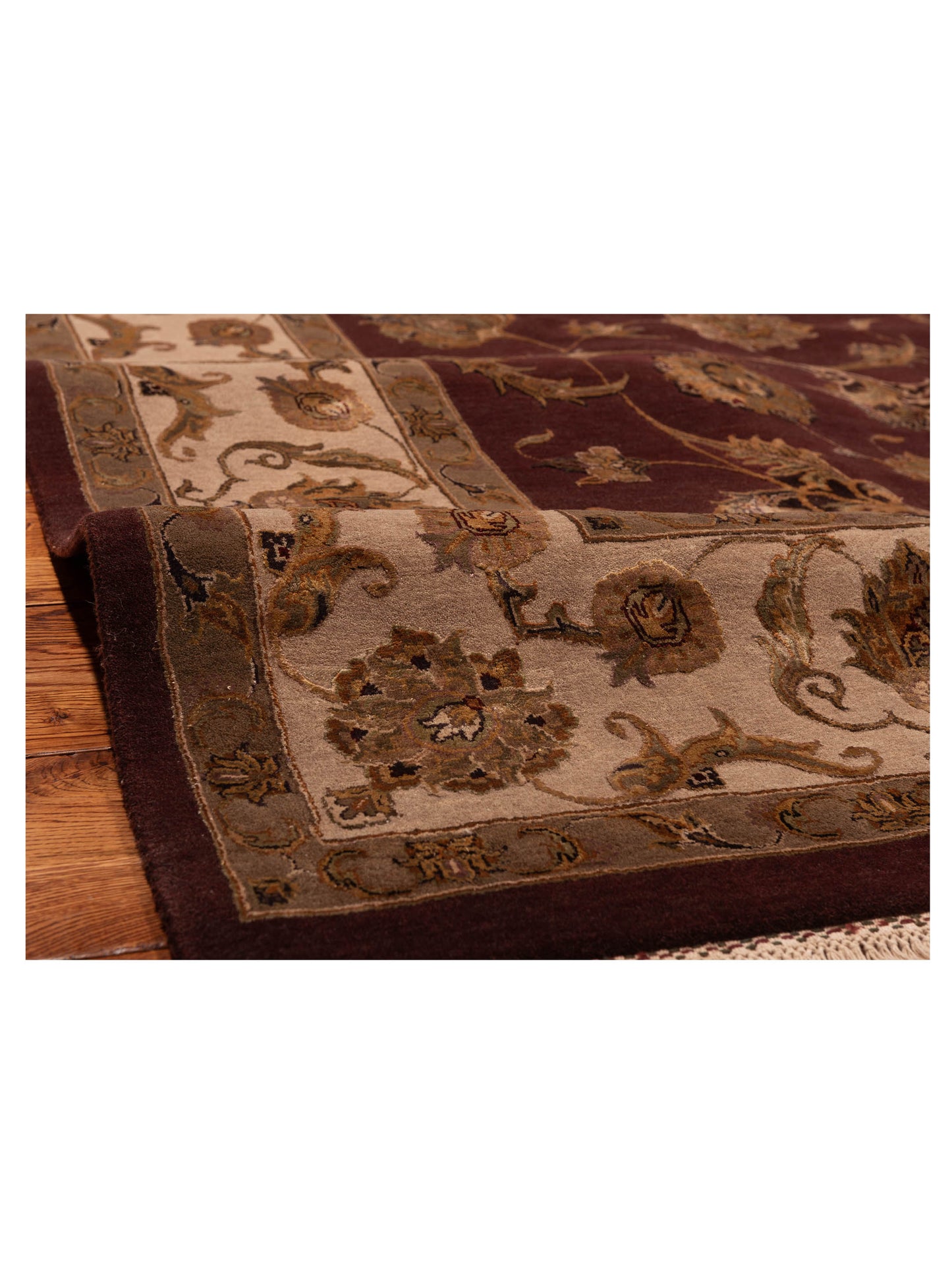 Imperial Silk 82593 Plum Beige 8.8x11.11 Hand Knotted Rug