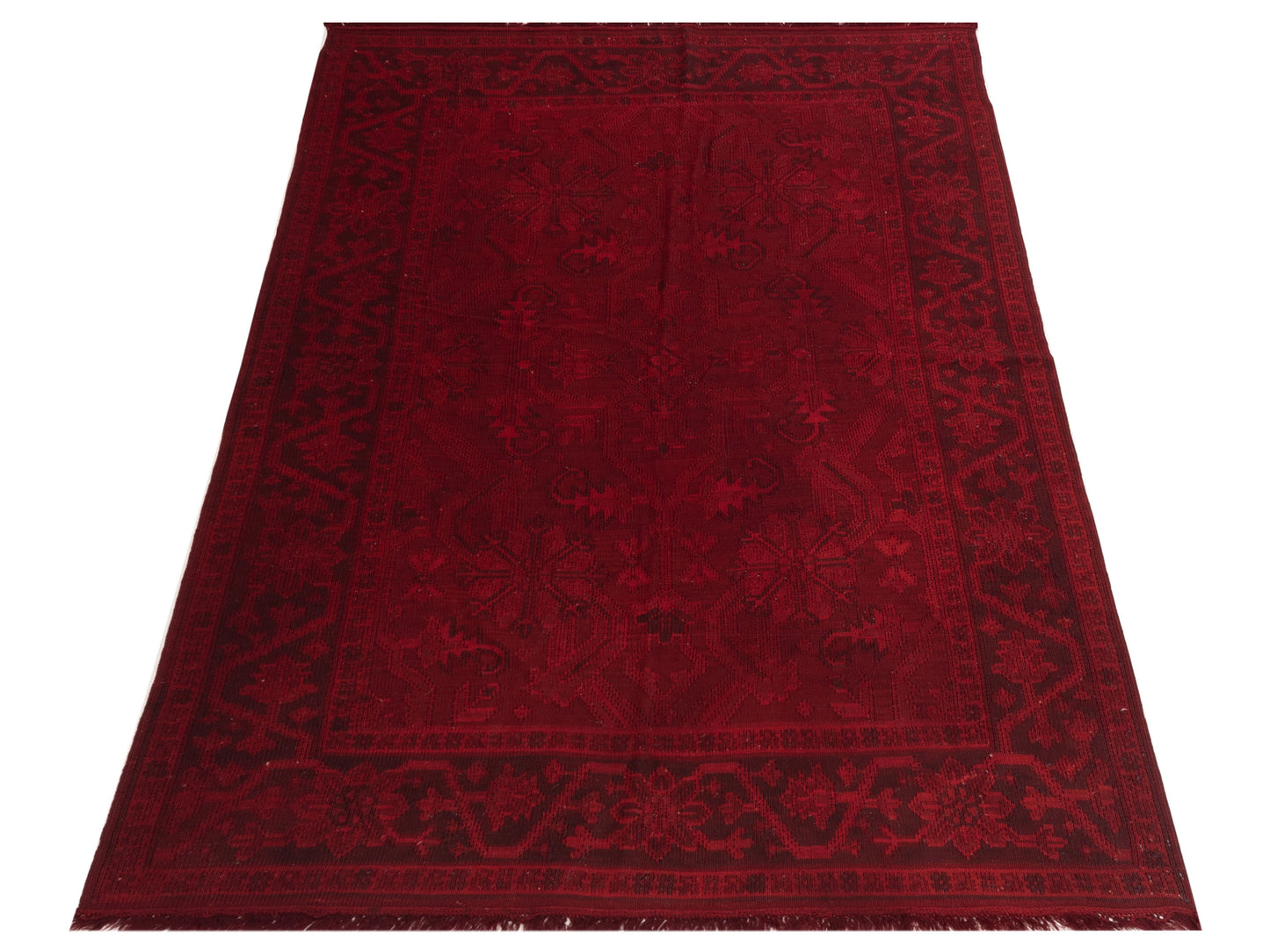 Transilvanian Kilim 65341 Red 5.8x8.5 Hand Woven Rug
