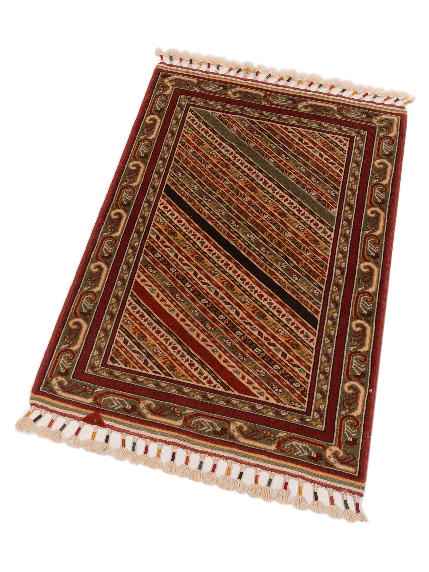 Shawl 145134 Multi 3x4.9 Hand Knotted Rug