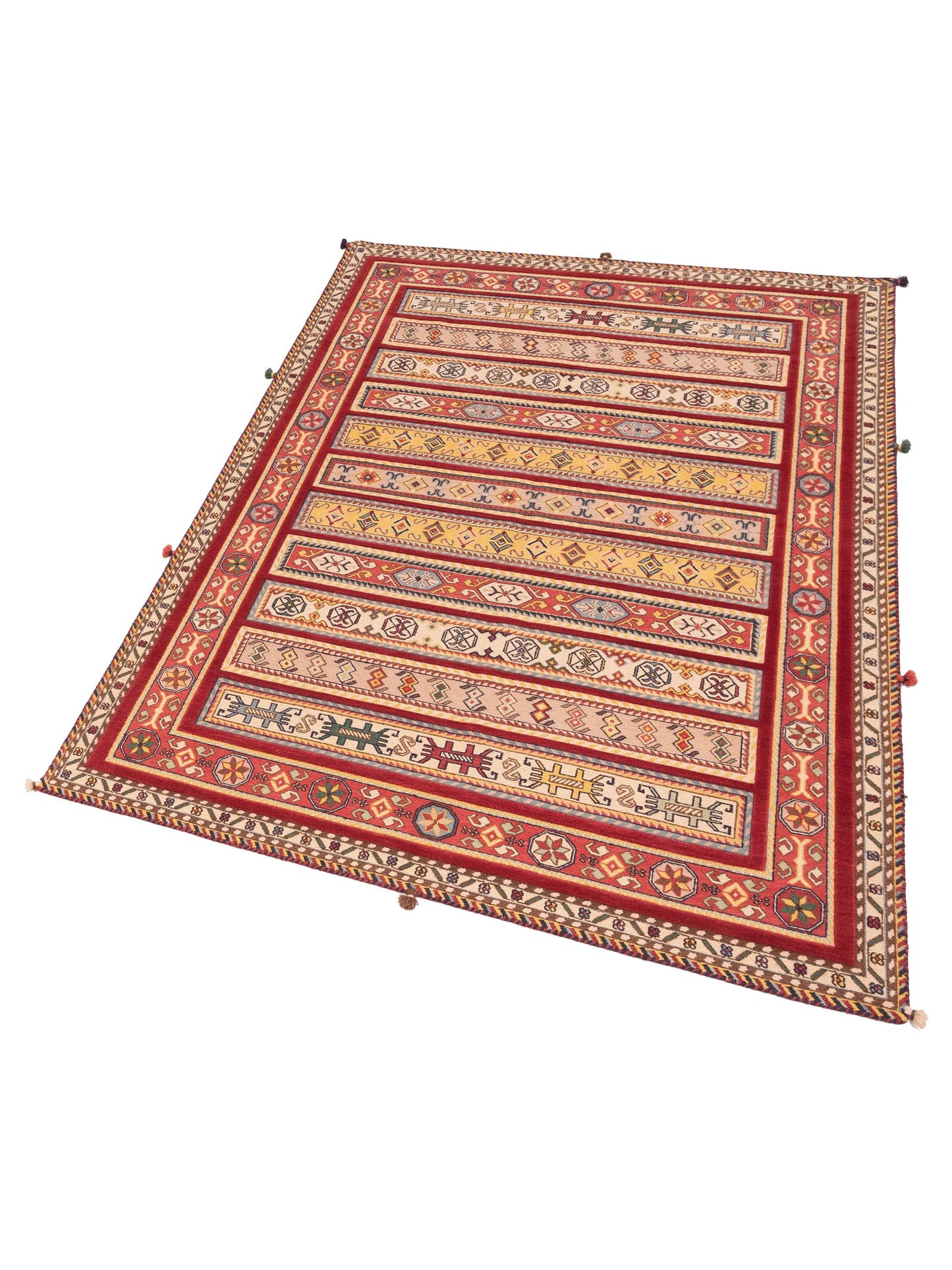 Soumak Tribal 123698 Multi 5.7x7.10 Hand Woven Rug