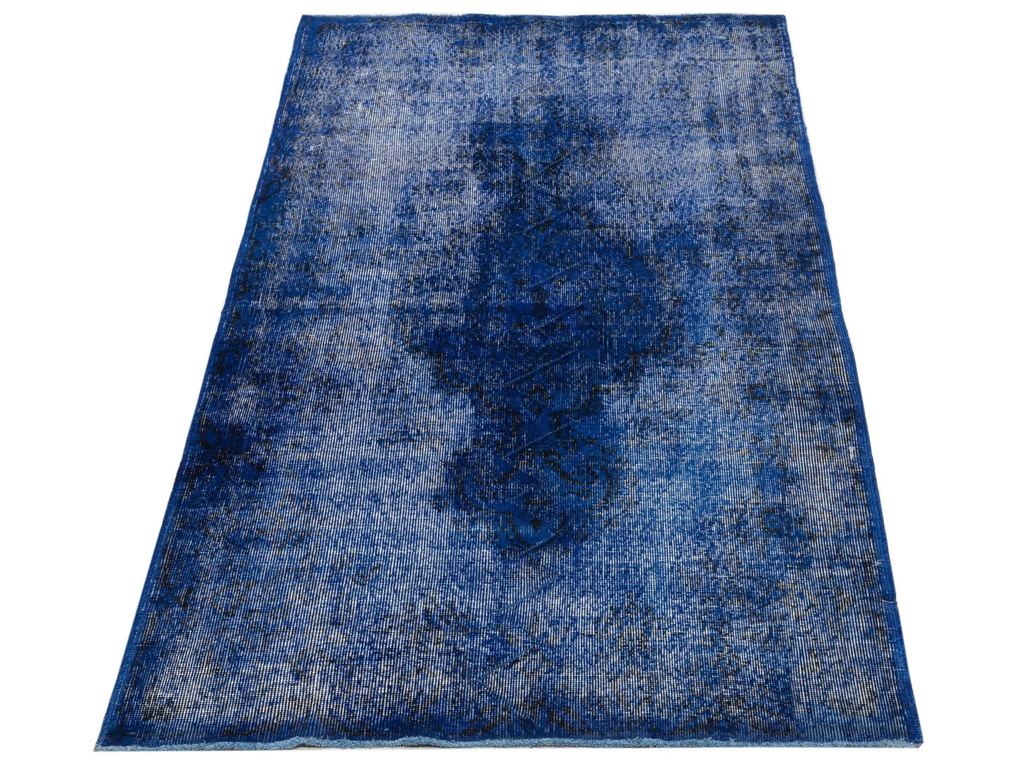 Vintage 111765 Dark Blue 3.10x7.1 Hand Knotted Rug