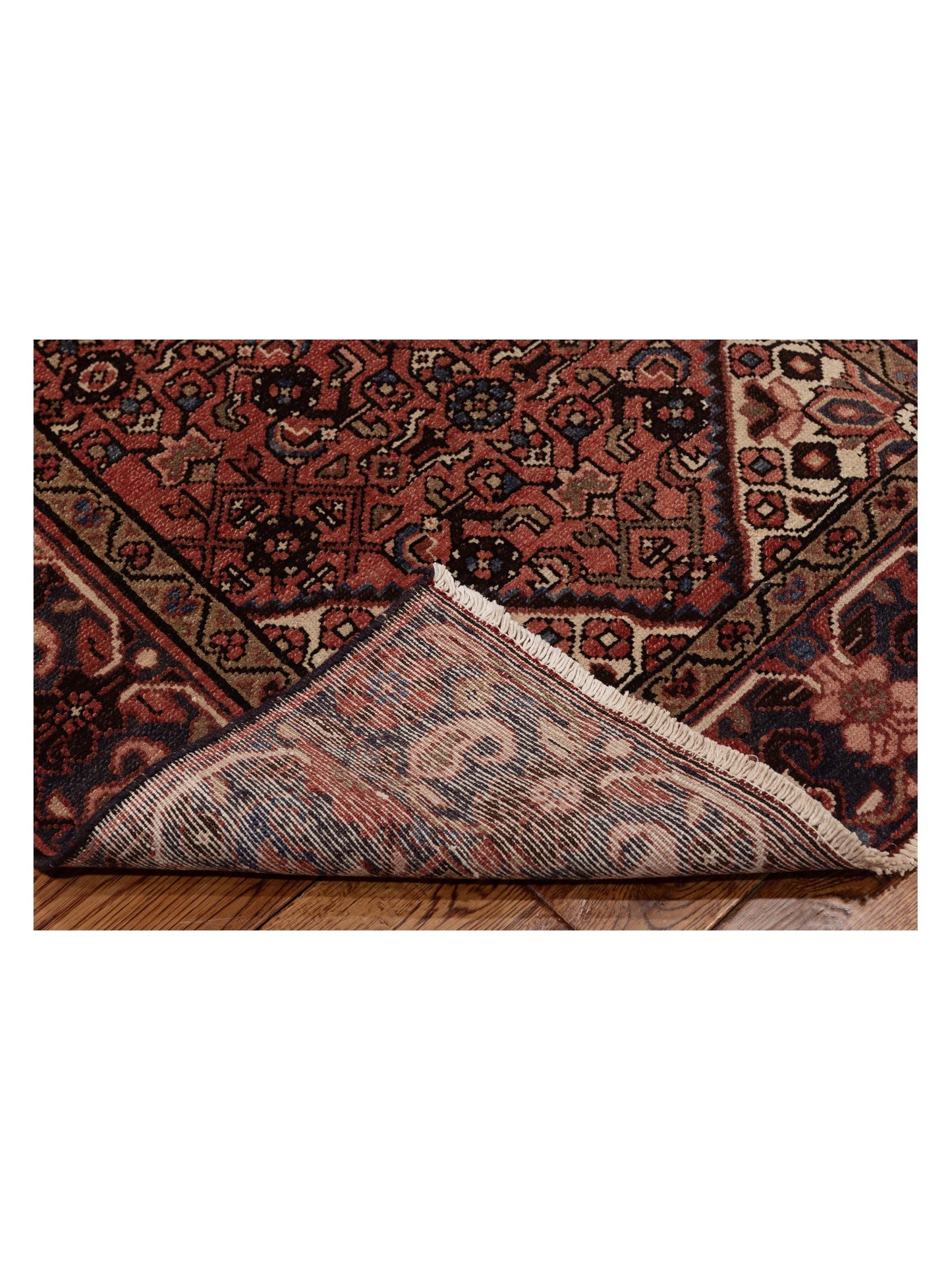 Persian 147322 Brick Charcoal 3.2x9.6 Hand Knotted Rug