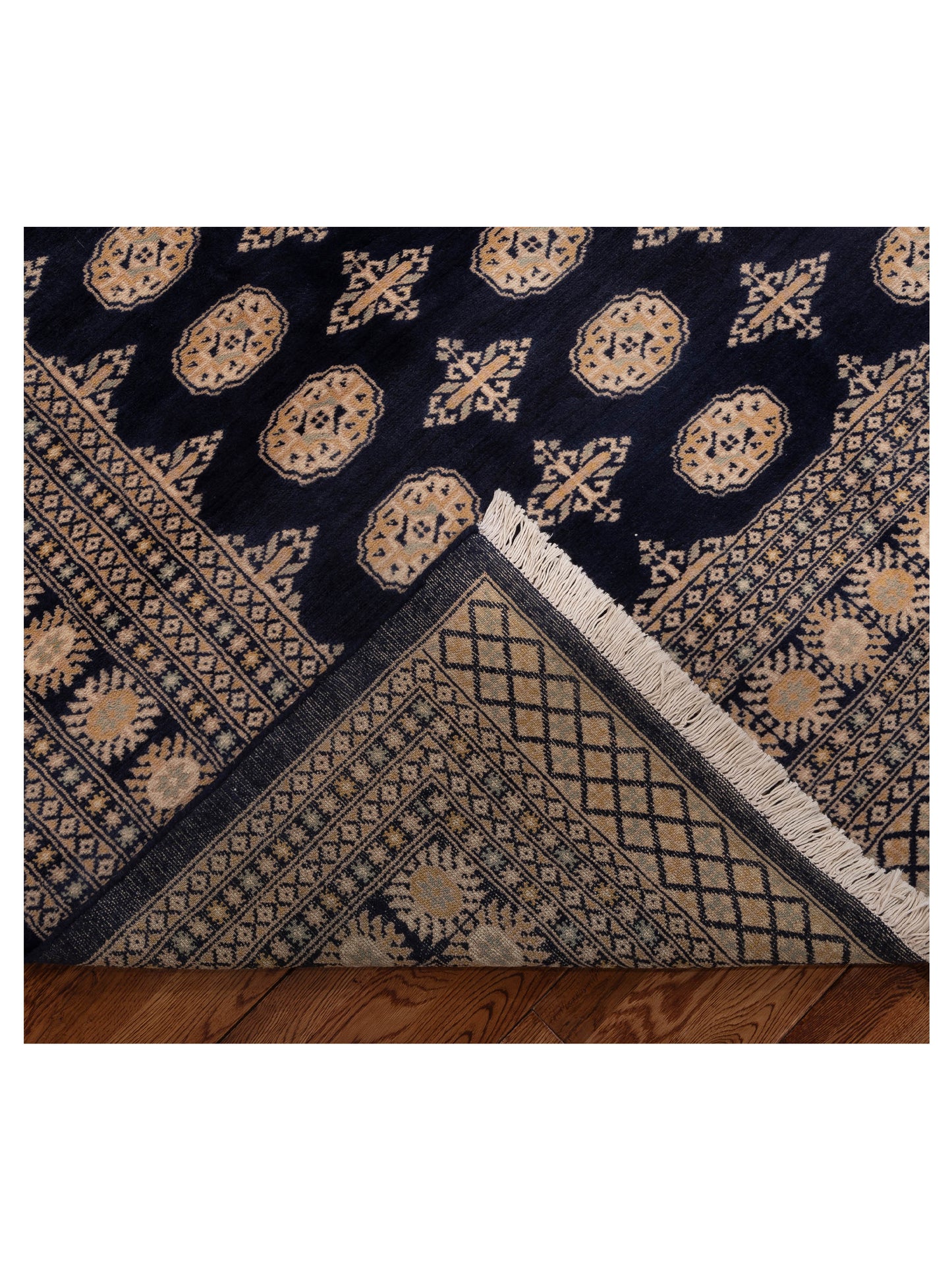 Bokhara 153466 Blue Blue 9.2x12.1 Hand Knotted Rug