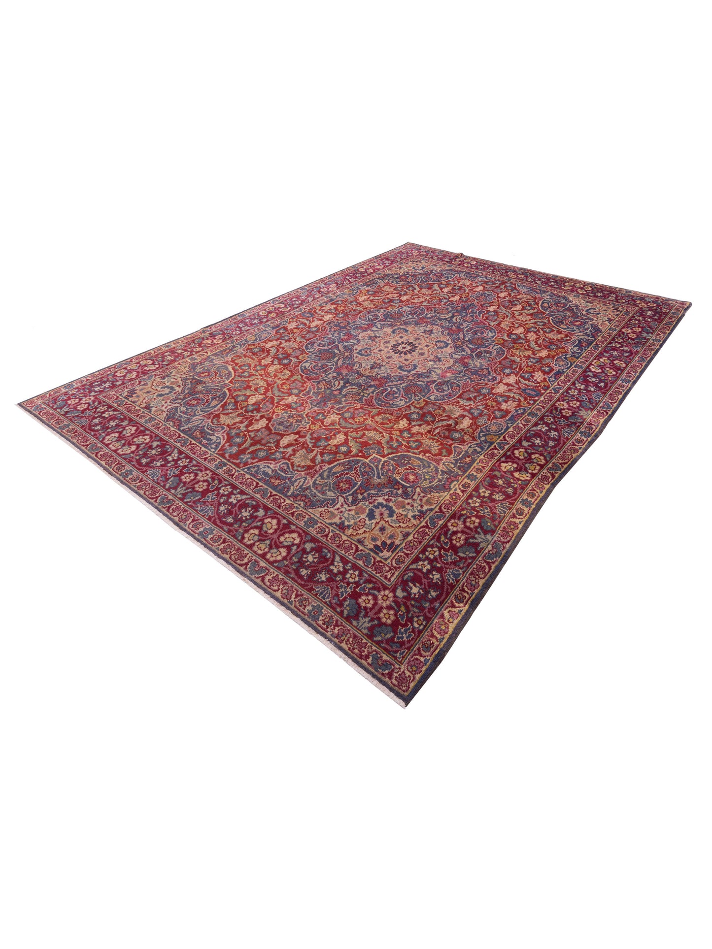 Persian 92786 Red Burgundy 10.3x14.6 Hand Knotted Rug