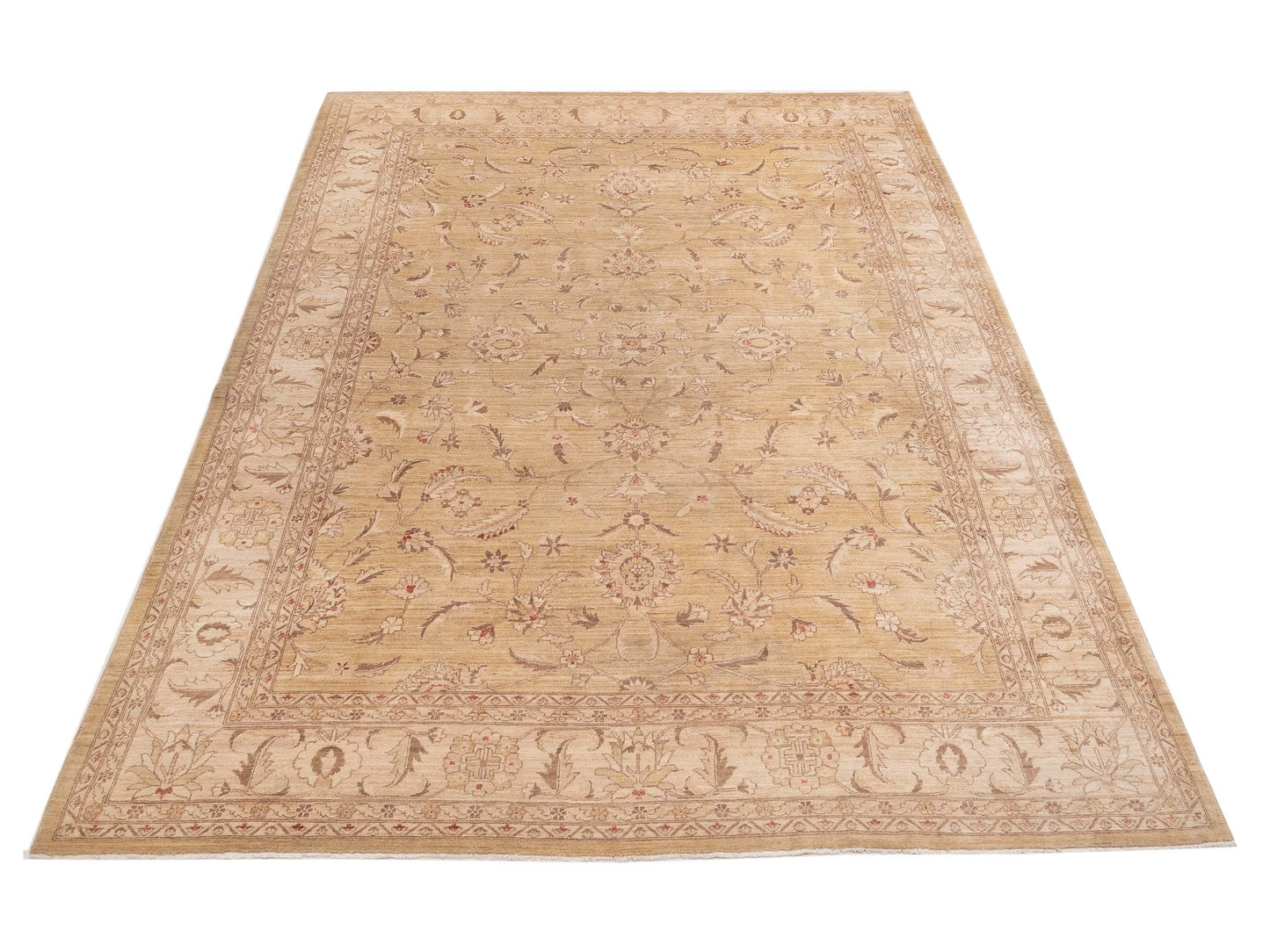 Sultan 82003 Gold Beige 10.1x13.10 Hand Knotted Rug