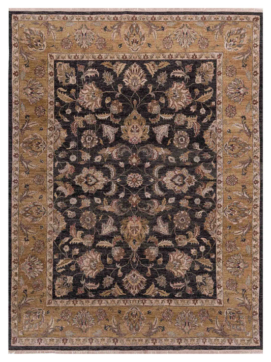 Rajpur Crown  Charcoal Gold Traditional